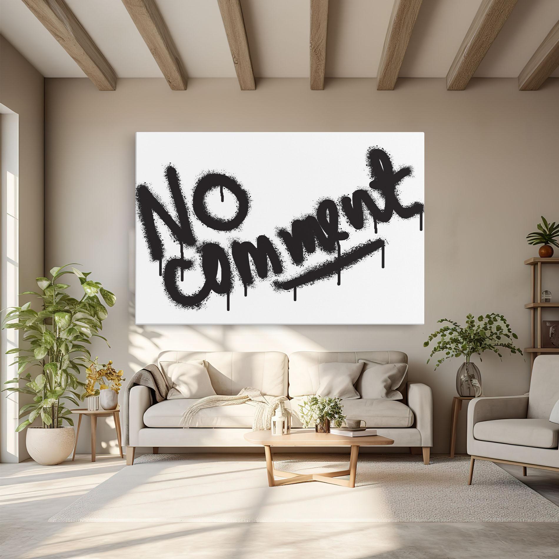 Картина на платно No Comment mockup 6