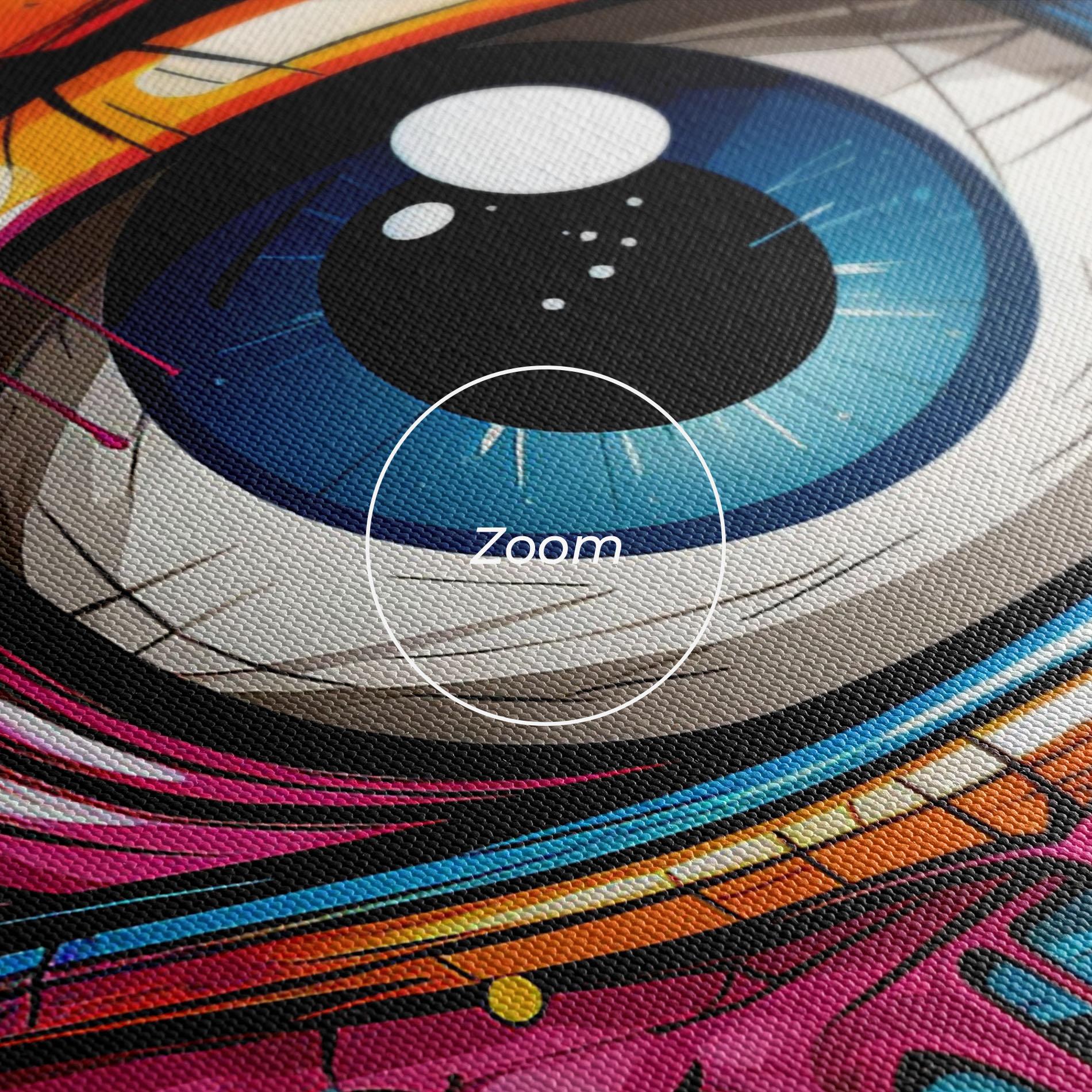 Картина на платно Graffitistyle Eye mockup 3