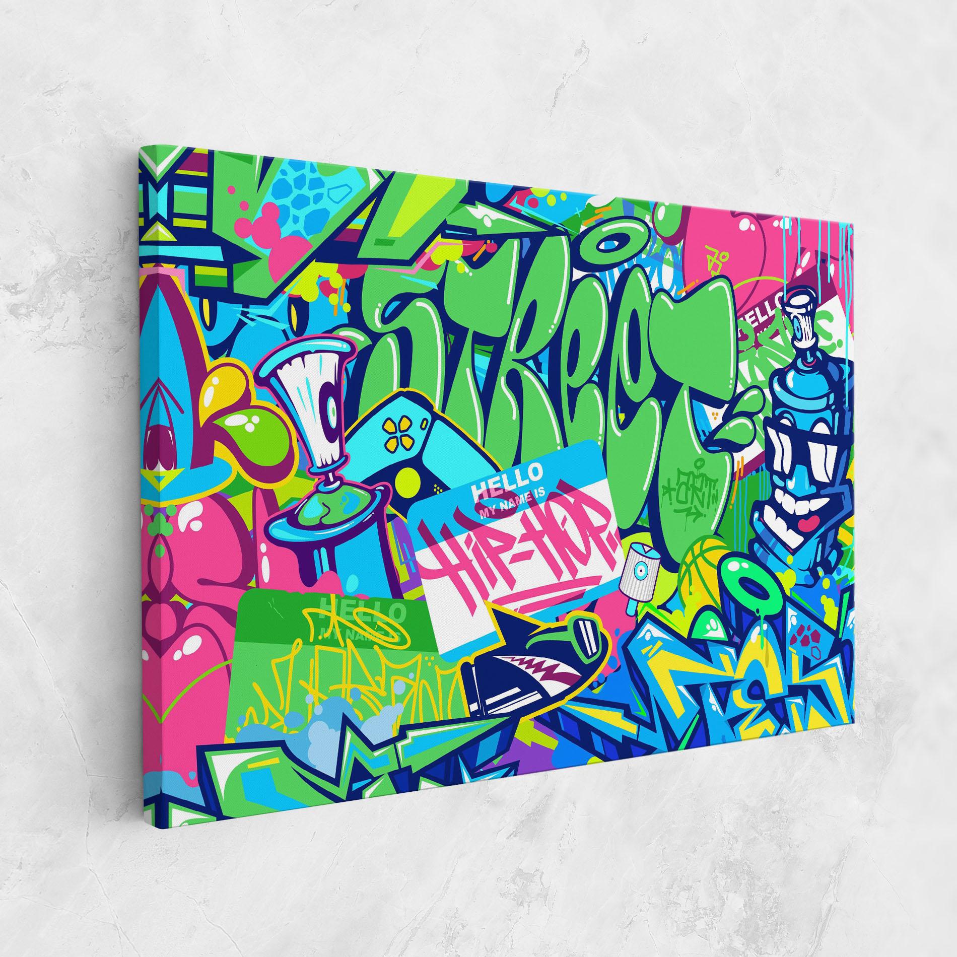 Картина на платно Colorful Hip Hop mockup 1