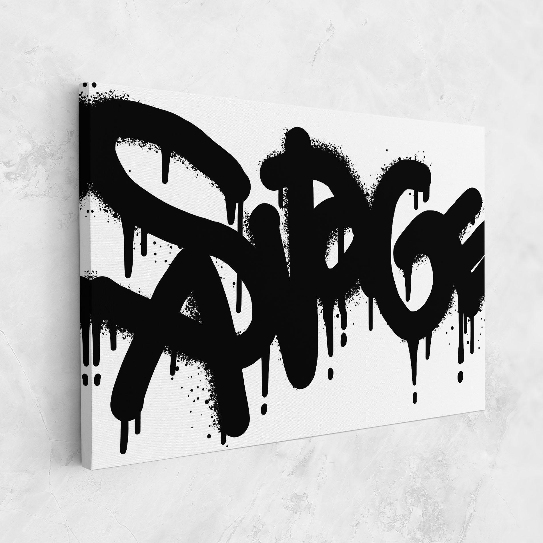 Картина на платно Graffiti Savage mockup 1