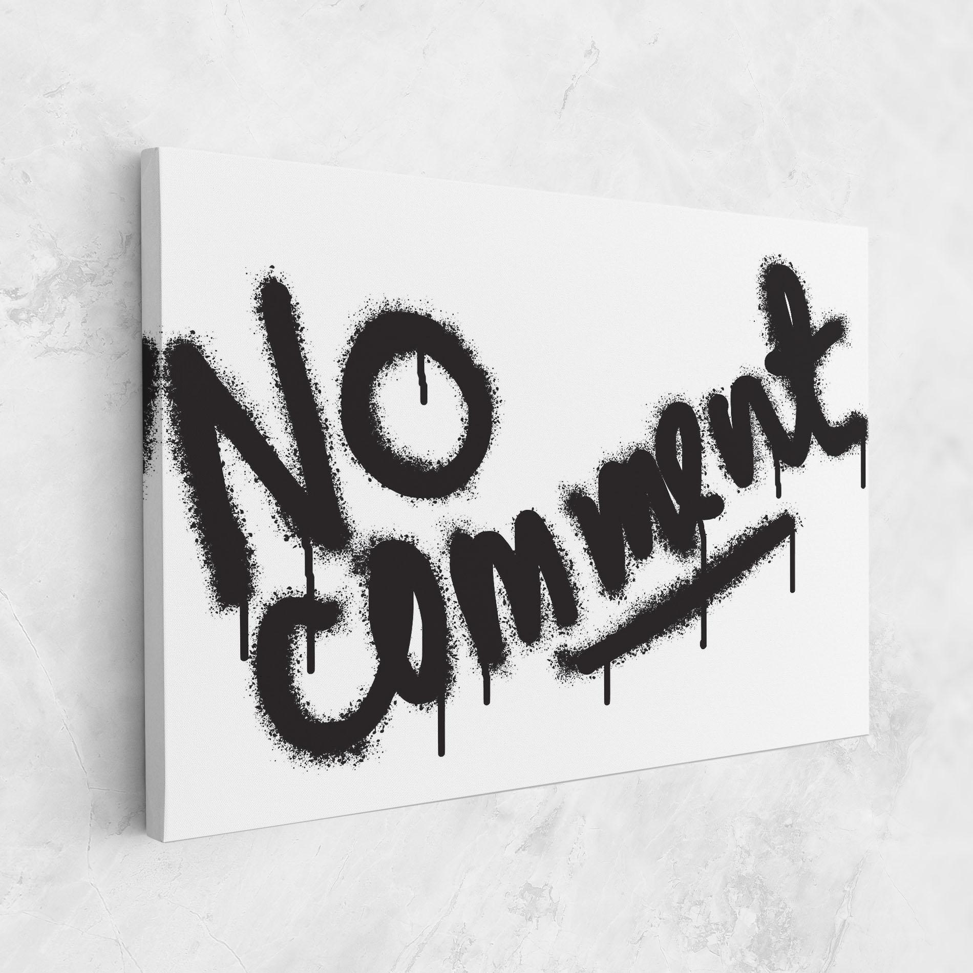 Картина на платно No Comment mockup 1