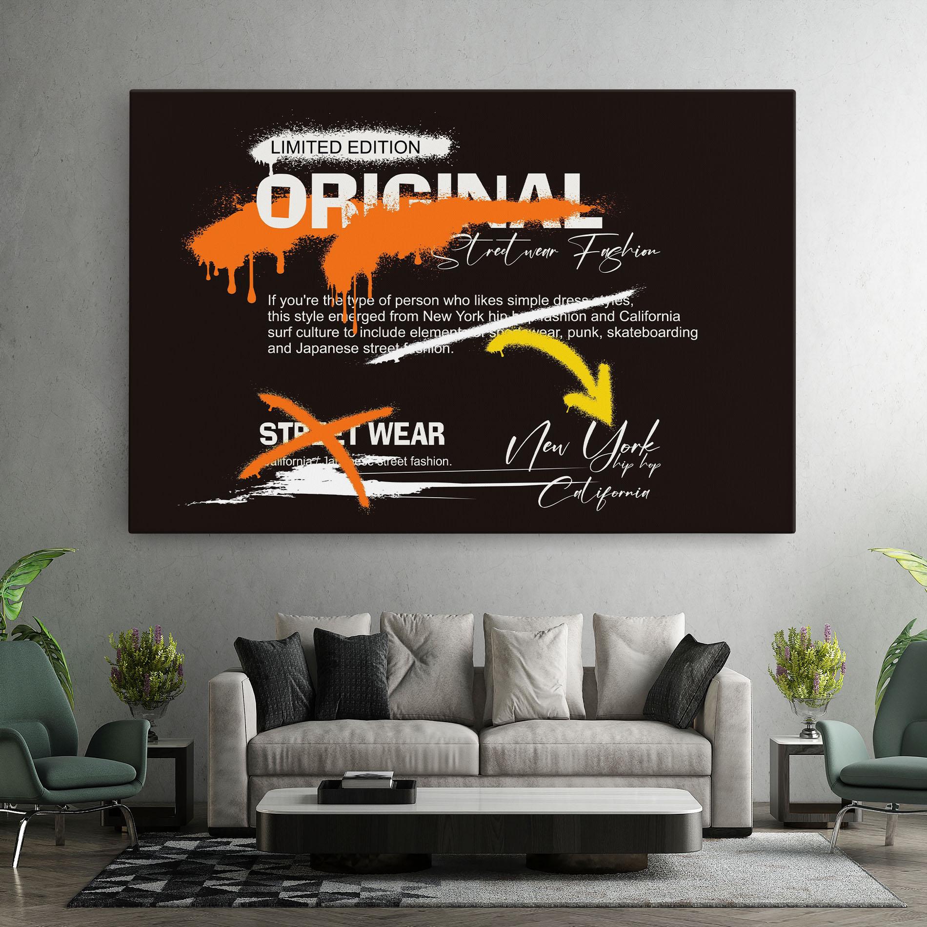 Картина на платно Original Style Graffiti mockup 7
