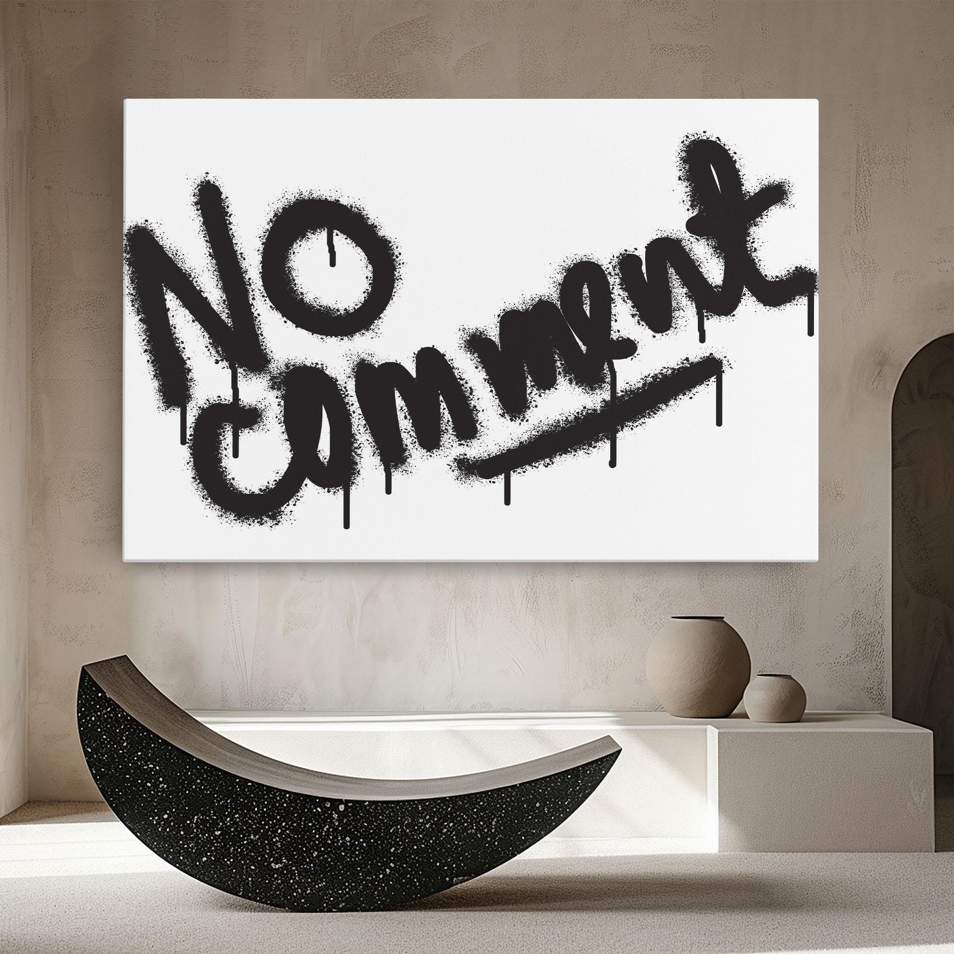 Картина на платно No Comment mockup 8
