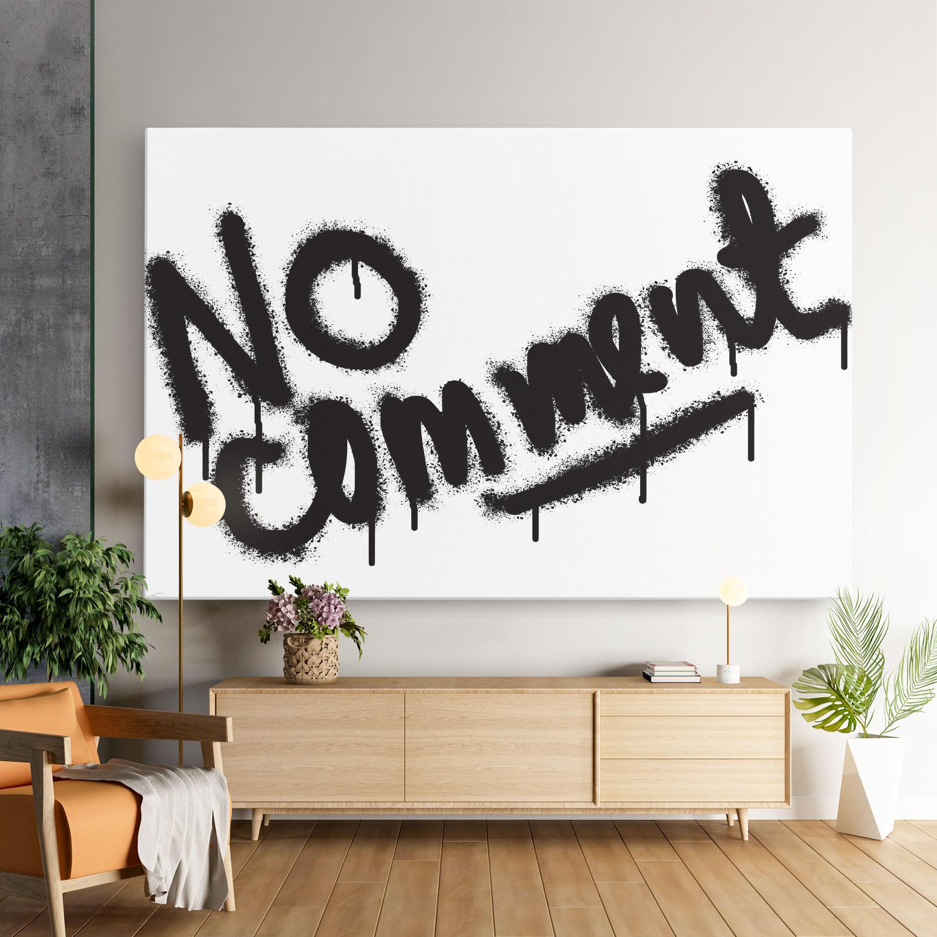 Картина на платно No Comment mockup 9