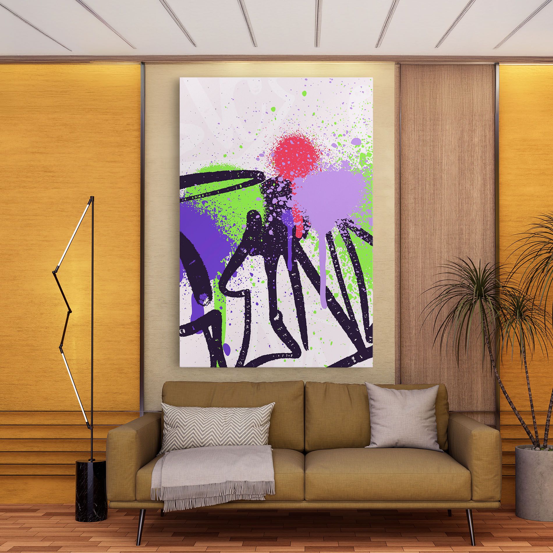 Green Purple Graffiti mockup 9
