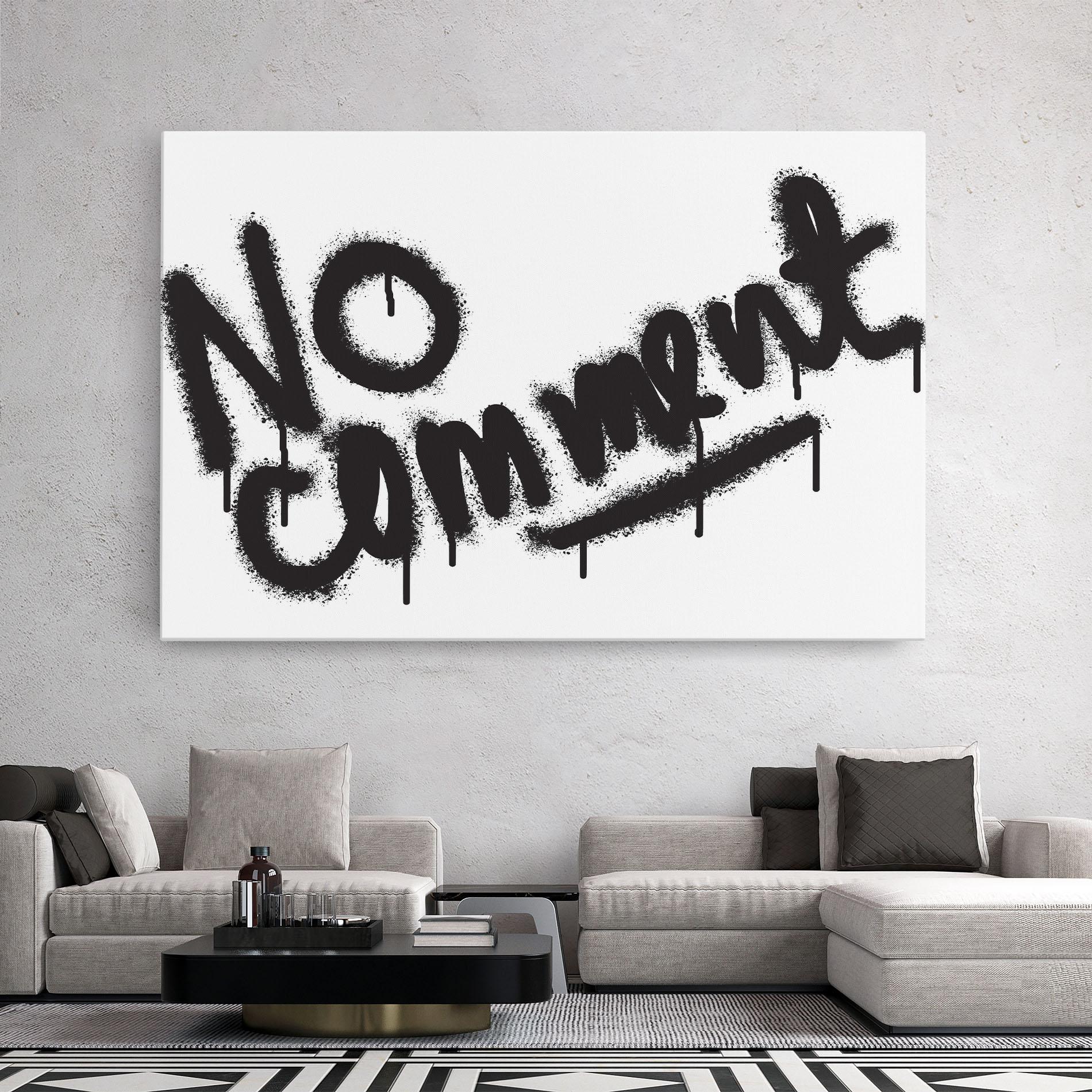 Картина на платно No Comment mockup 2