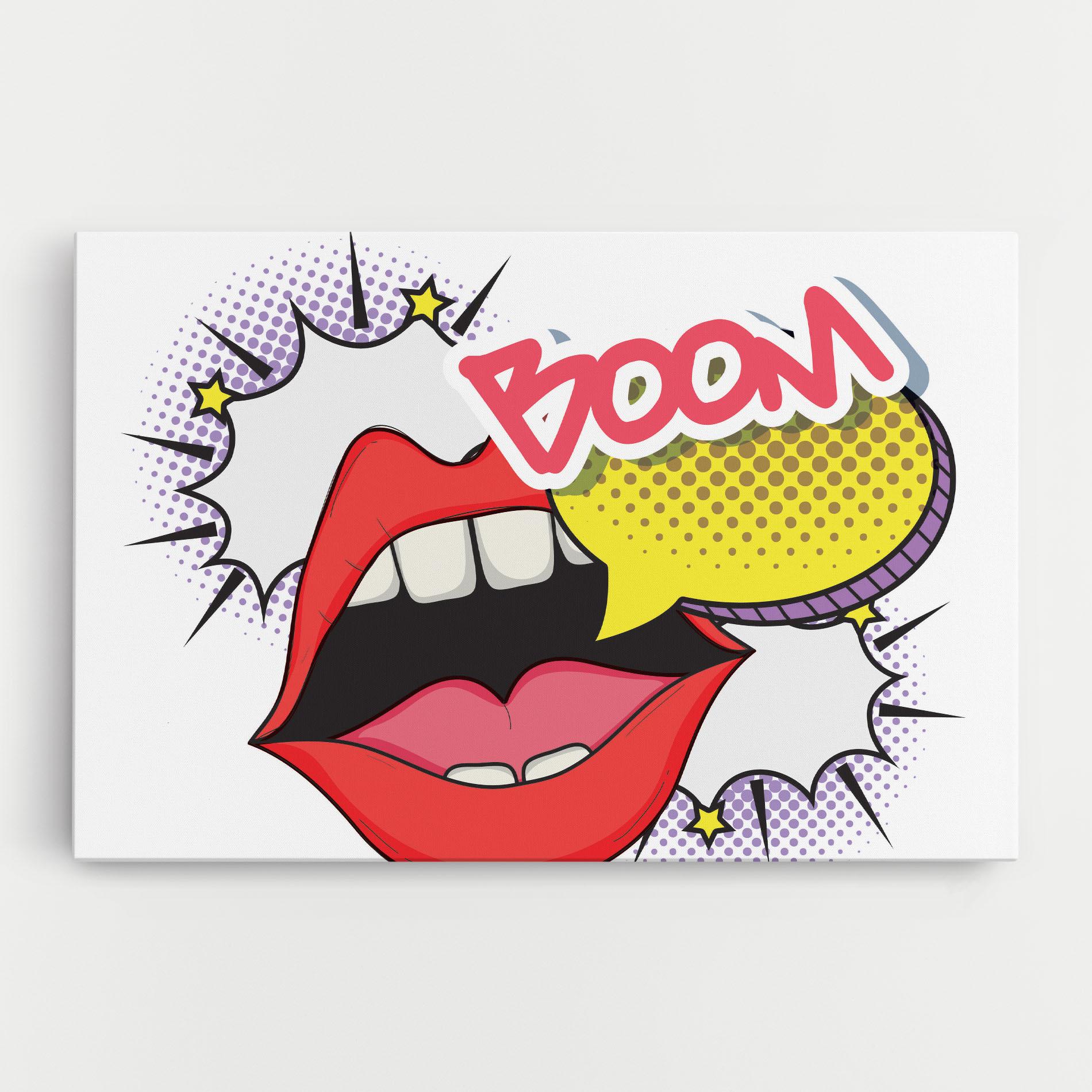 Картина на платно Boom Pop Art mockup 0