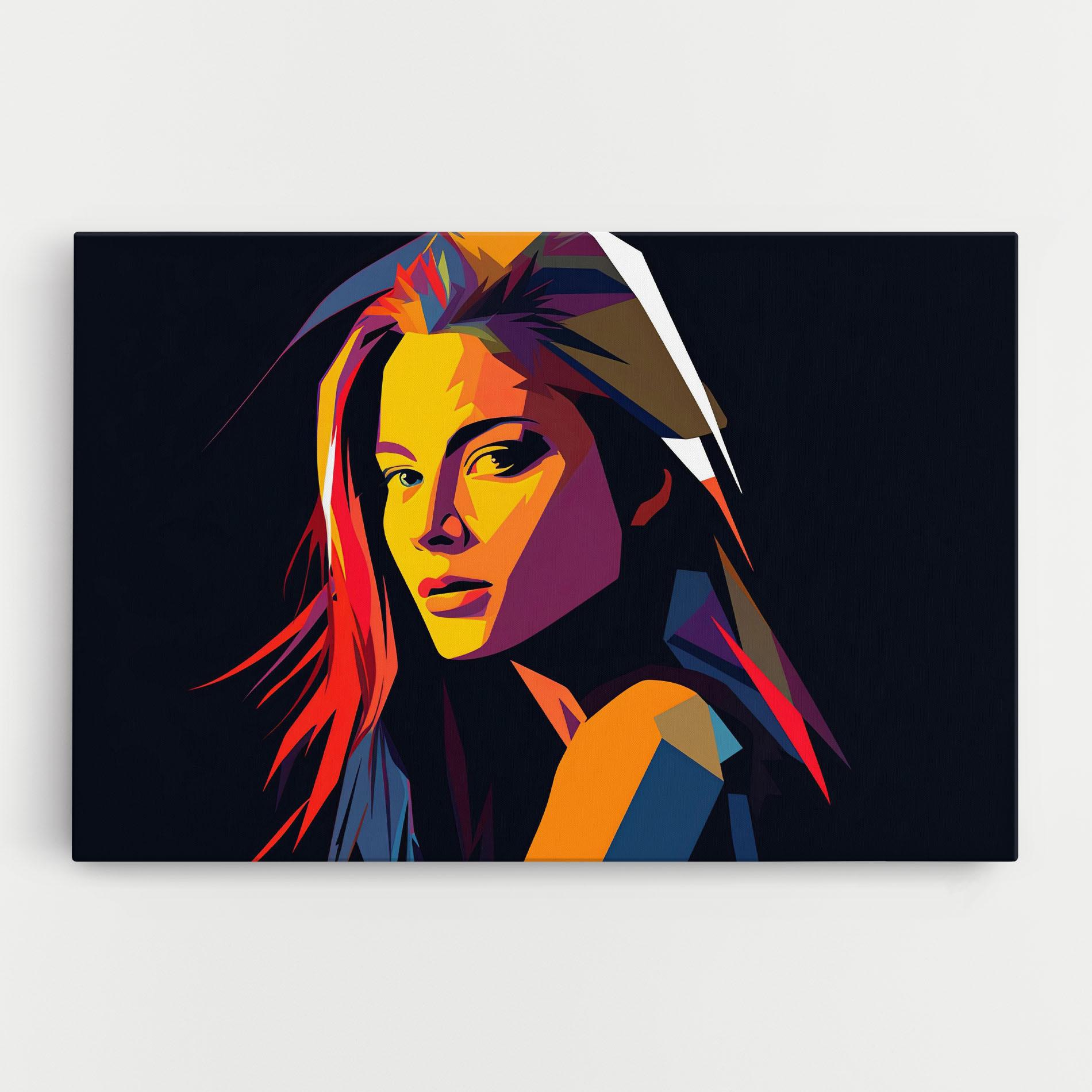 Картина на платно Orange Pop Light mockup 0