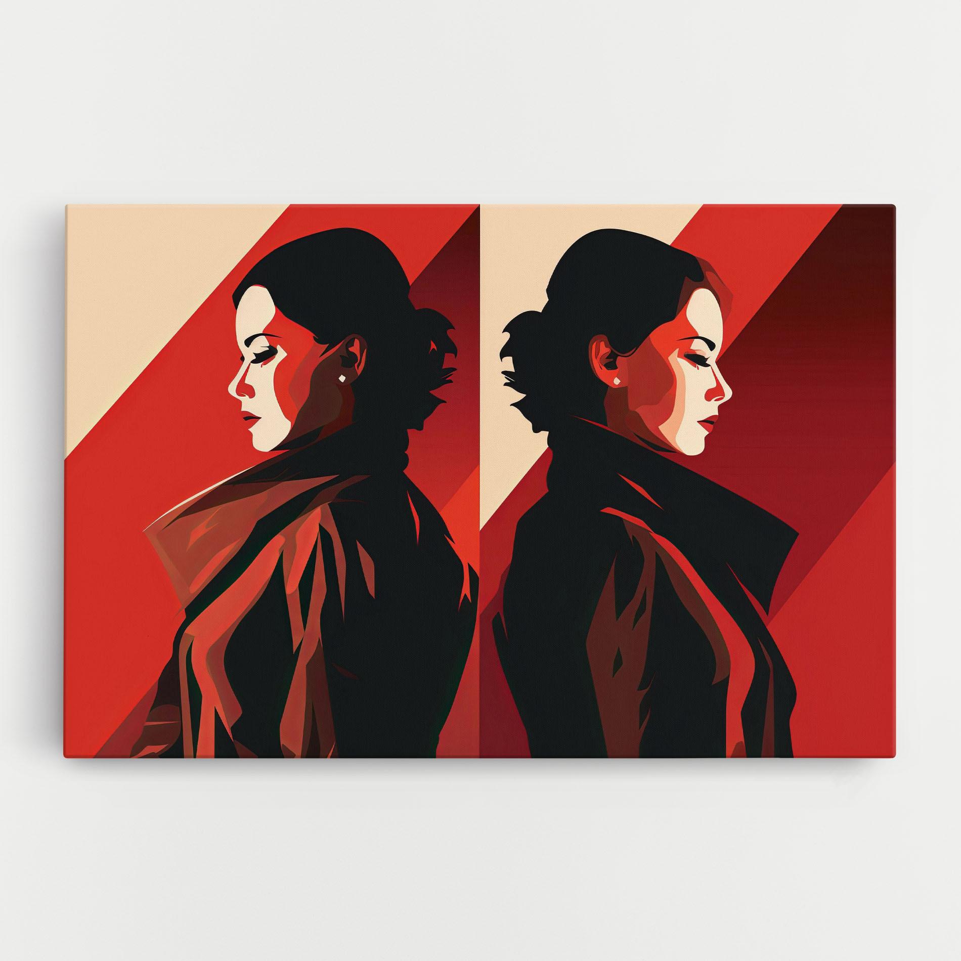 Картина на платно Pop Outfit Lady mockup 0