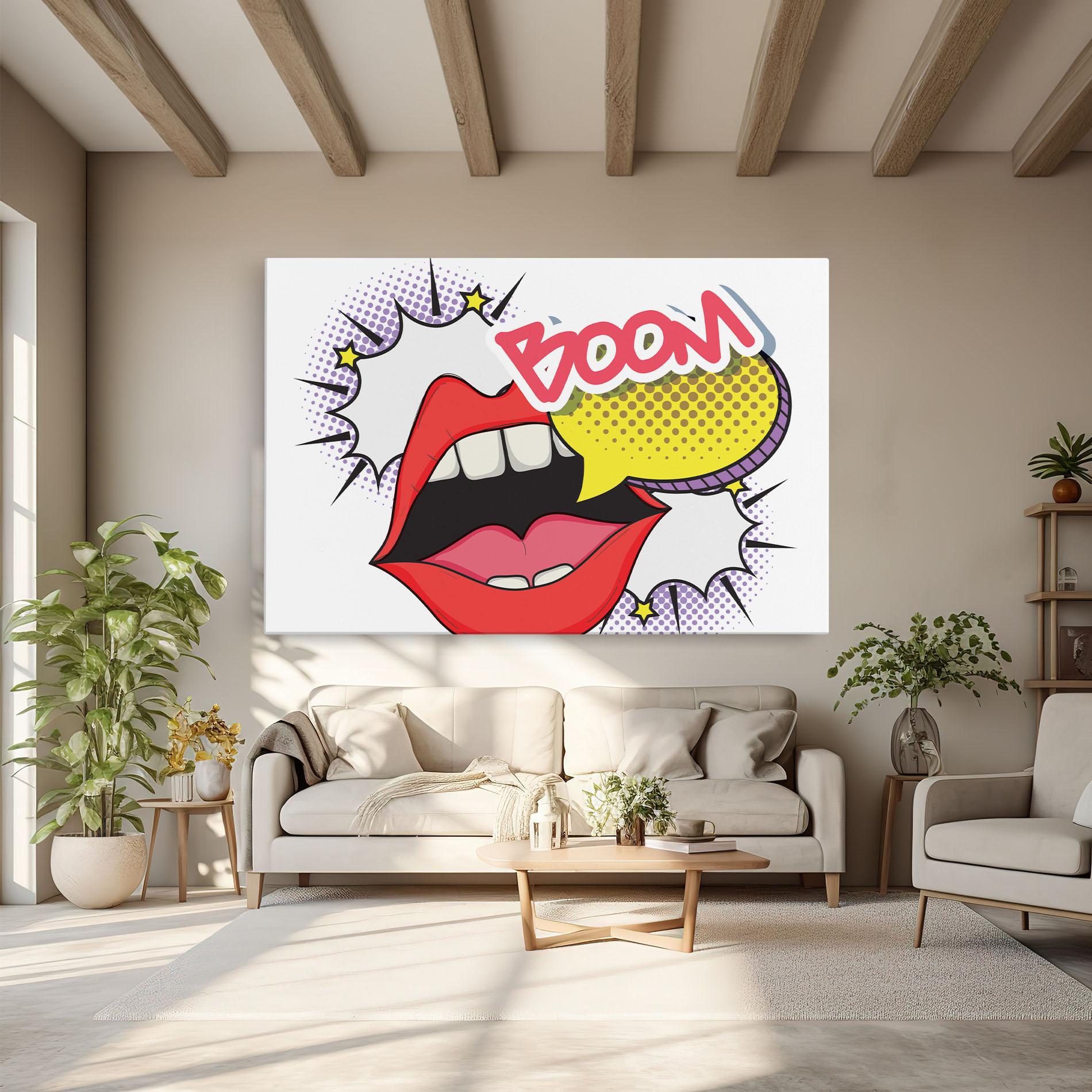 Картина на платно Boom Pop Art mockup 6
