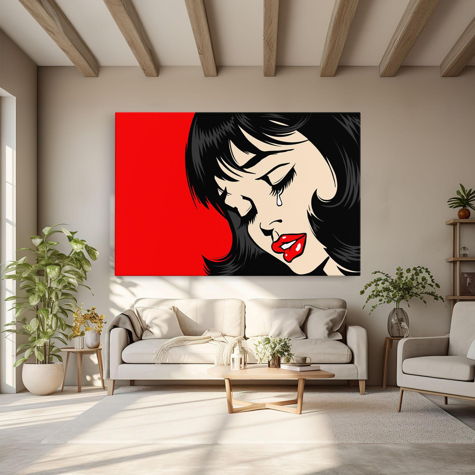 Картина на платно Pop Crying mockup 6