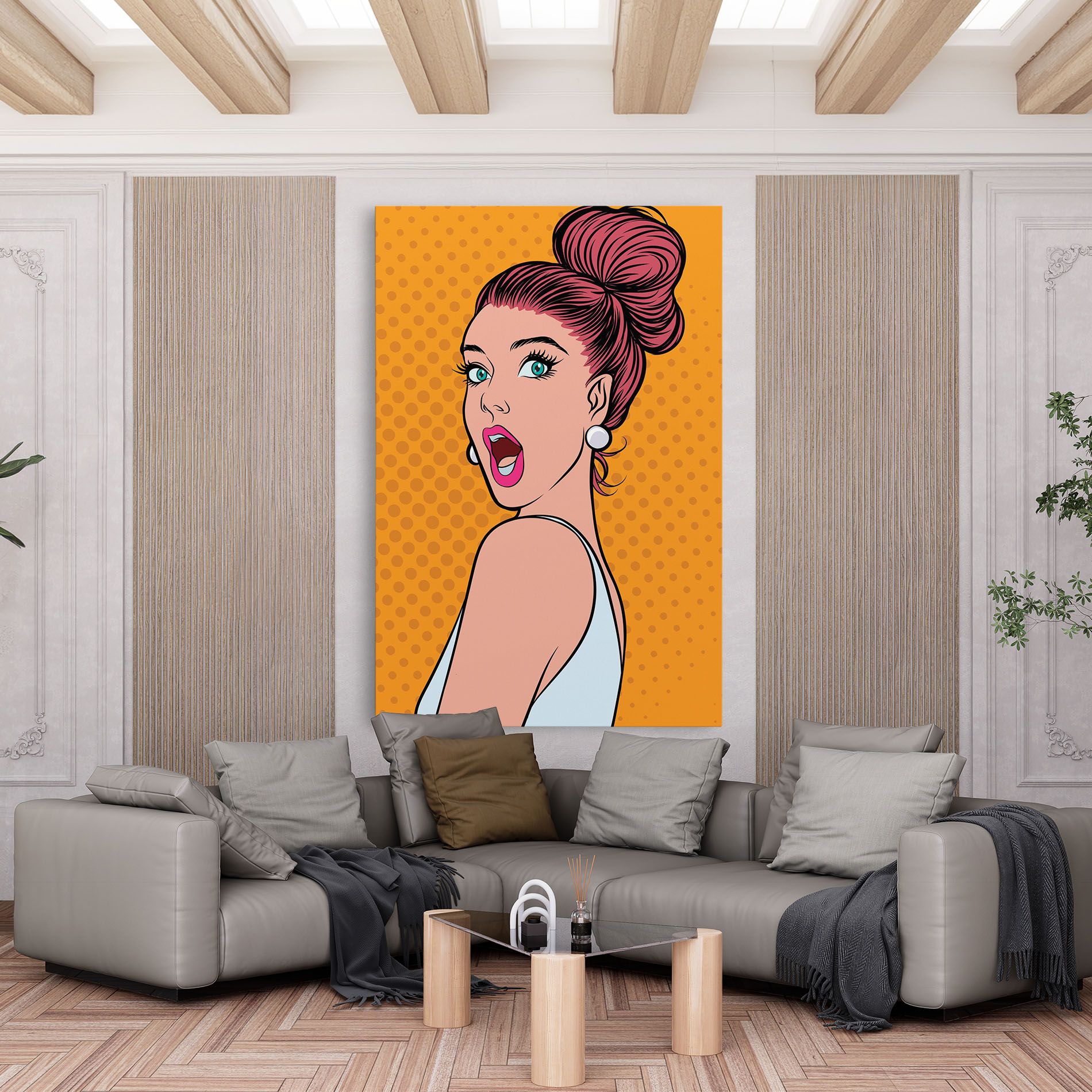 Pop Comic Lady mockup 6