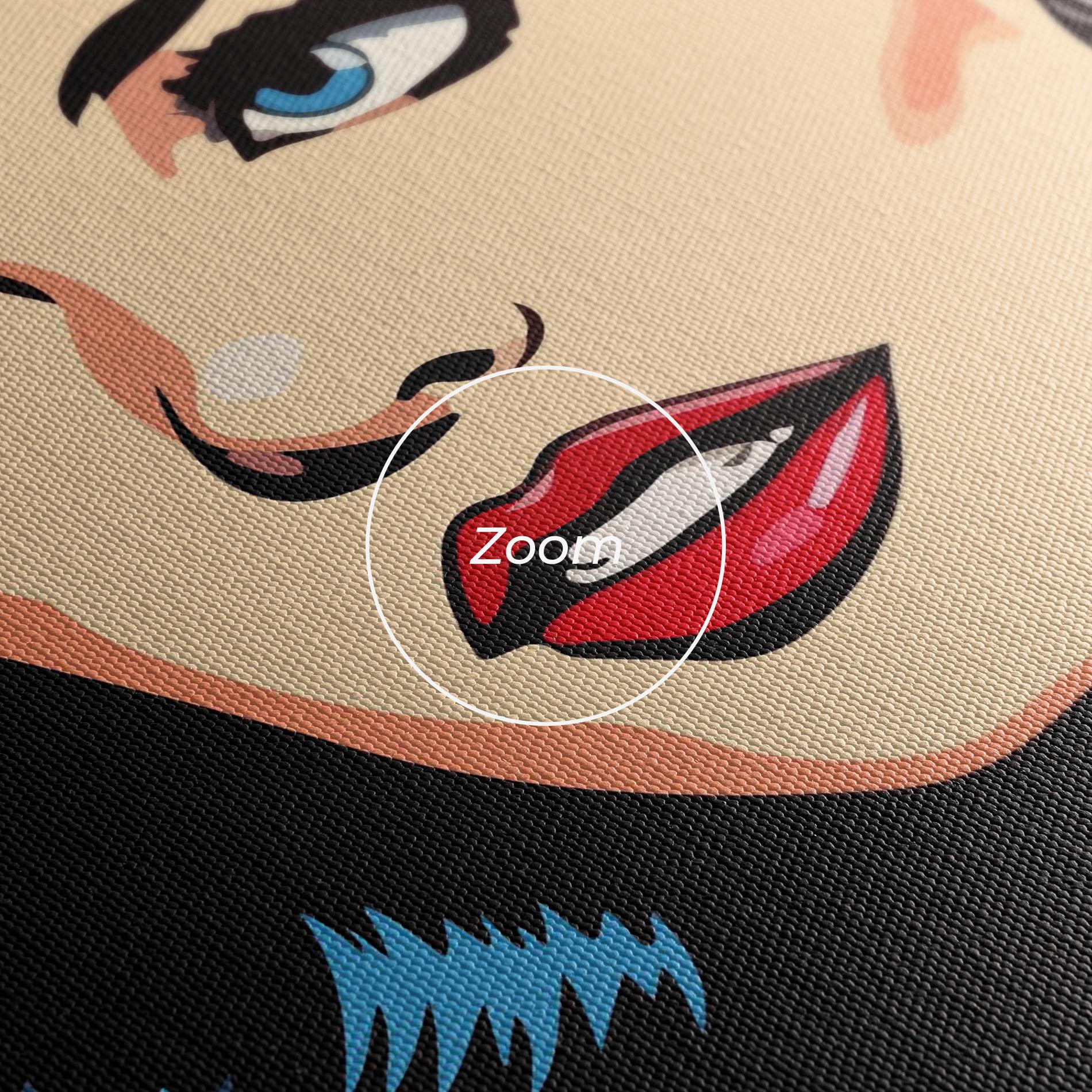 Картина на платно Blue Pop Eyes mockup 3