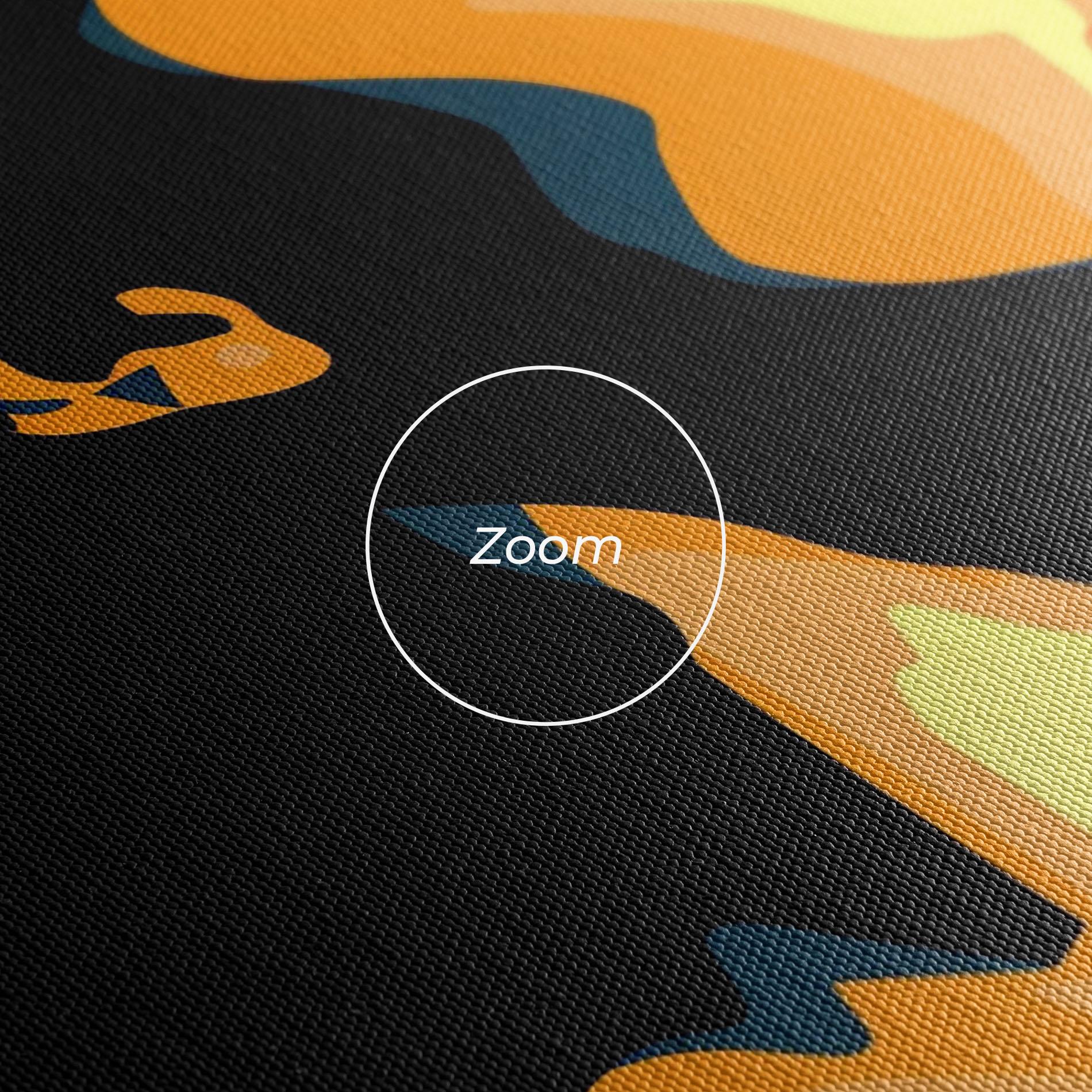 Картина на платно Blue Yellow Pop Art mockup 3