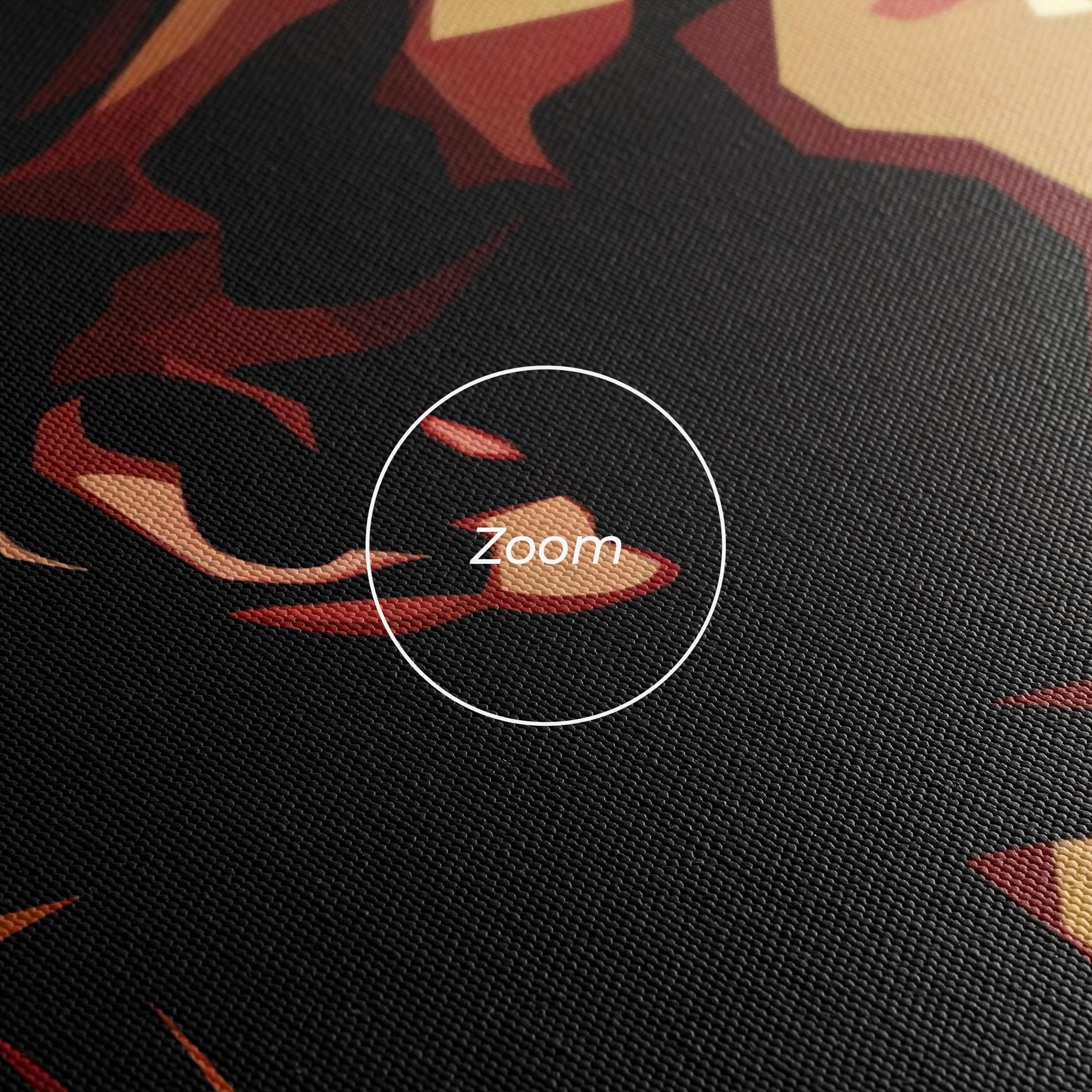 Картина на платно Cream Red Pop Art mockup 3