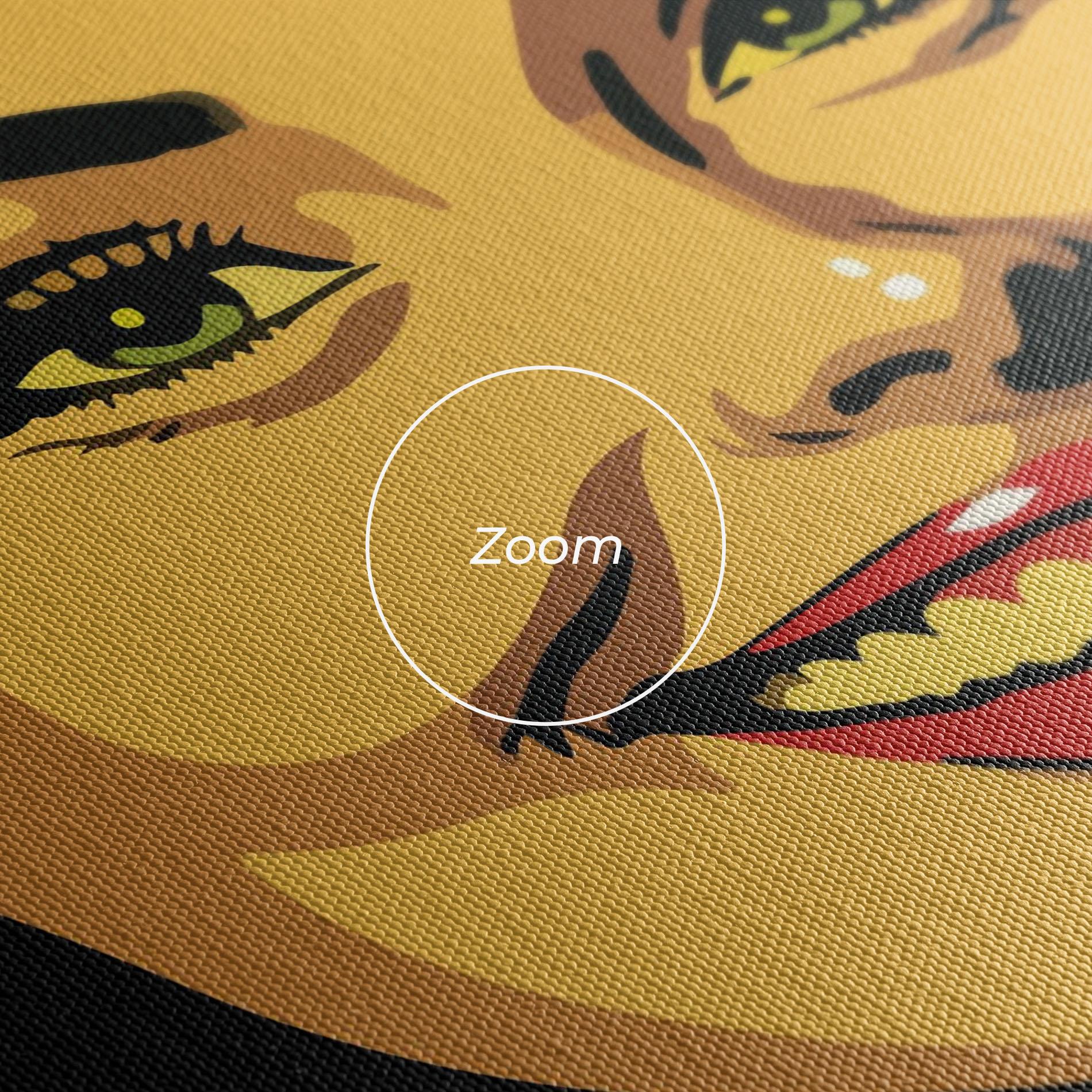 Картина на платно Green Light Pop Lady mockup 3