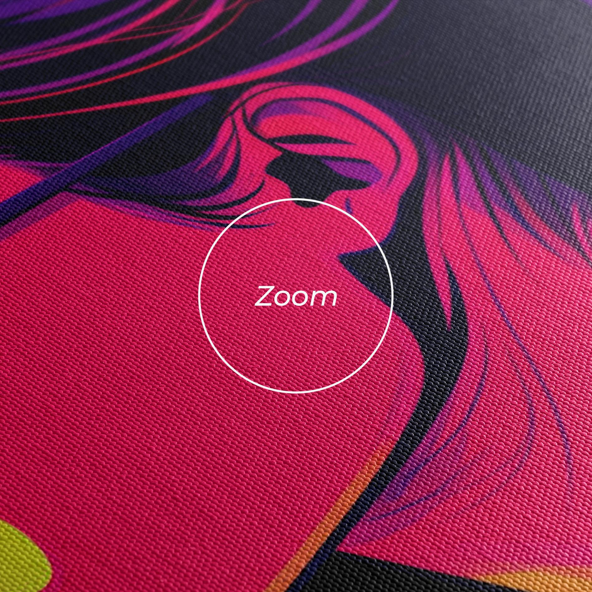 Картина на платно Purple Pop Hair mockup 3