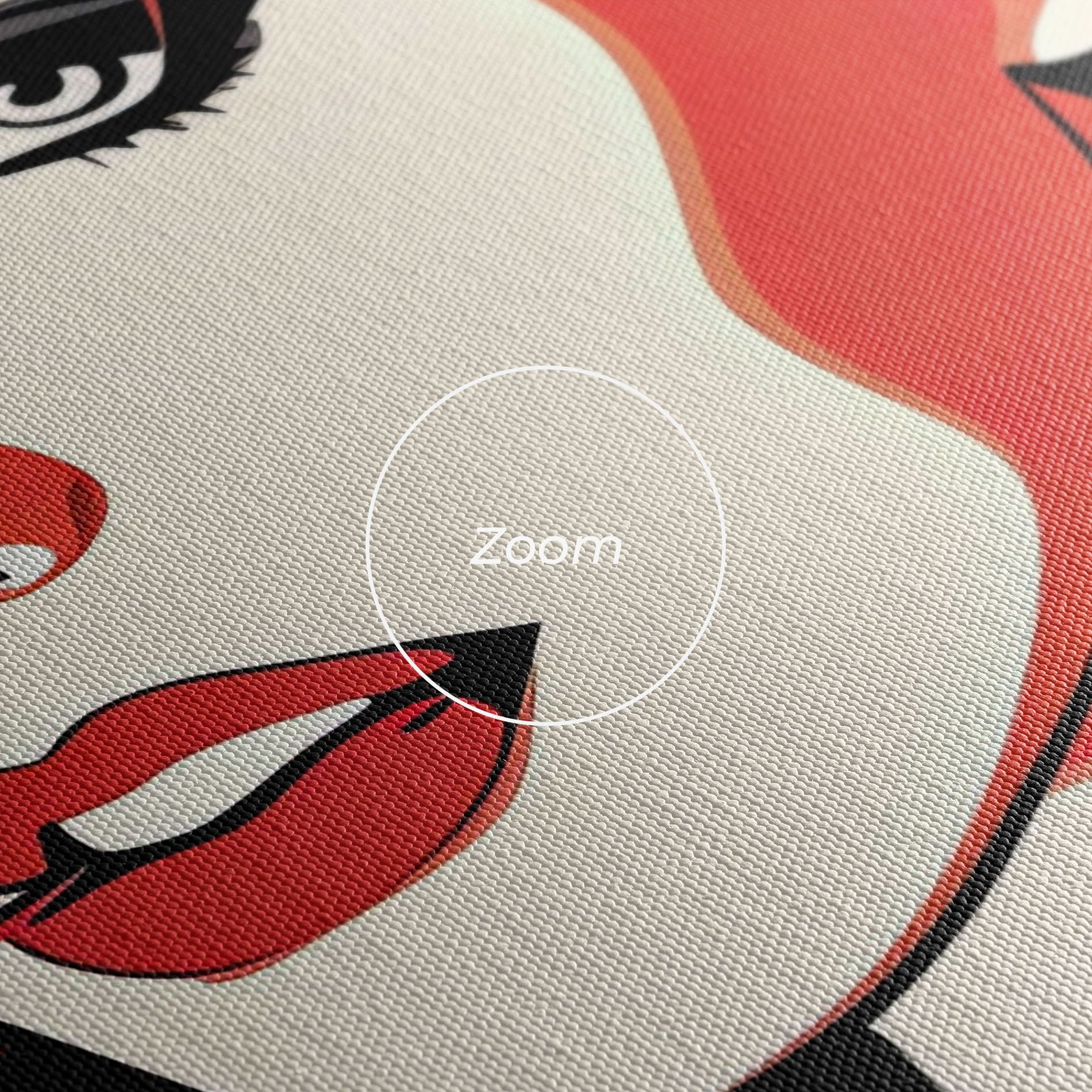 Red Hair Pop Art mockup 3