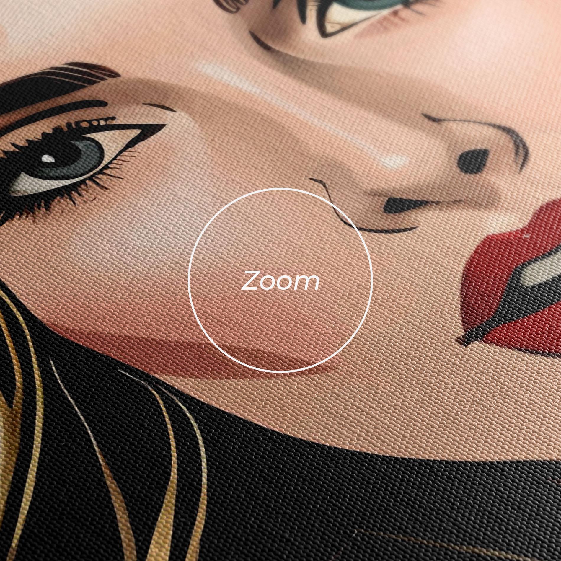 Картина на платно Red Pop Lips mockup 3