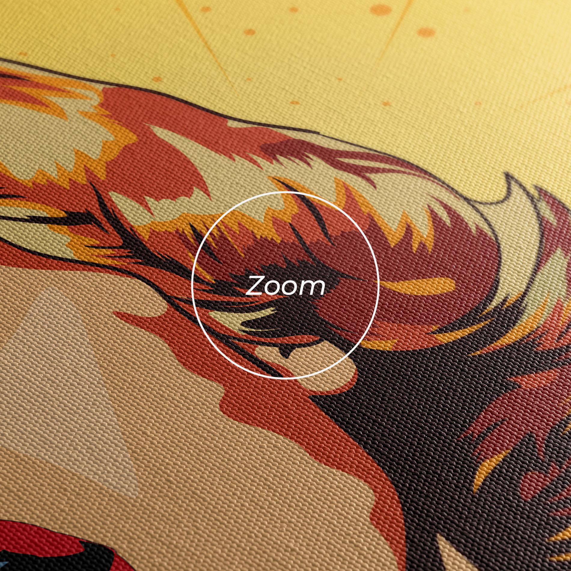 Картина на платно Surprised Blonde Lady mockup 3