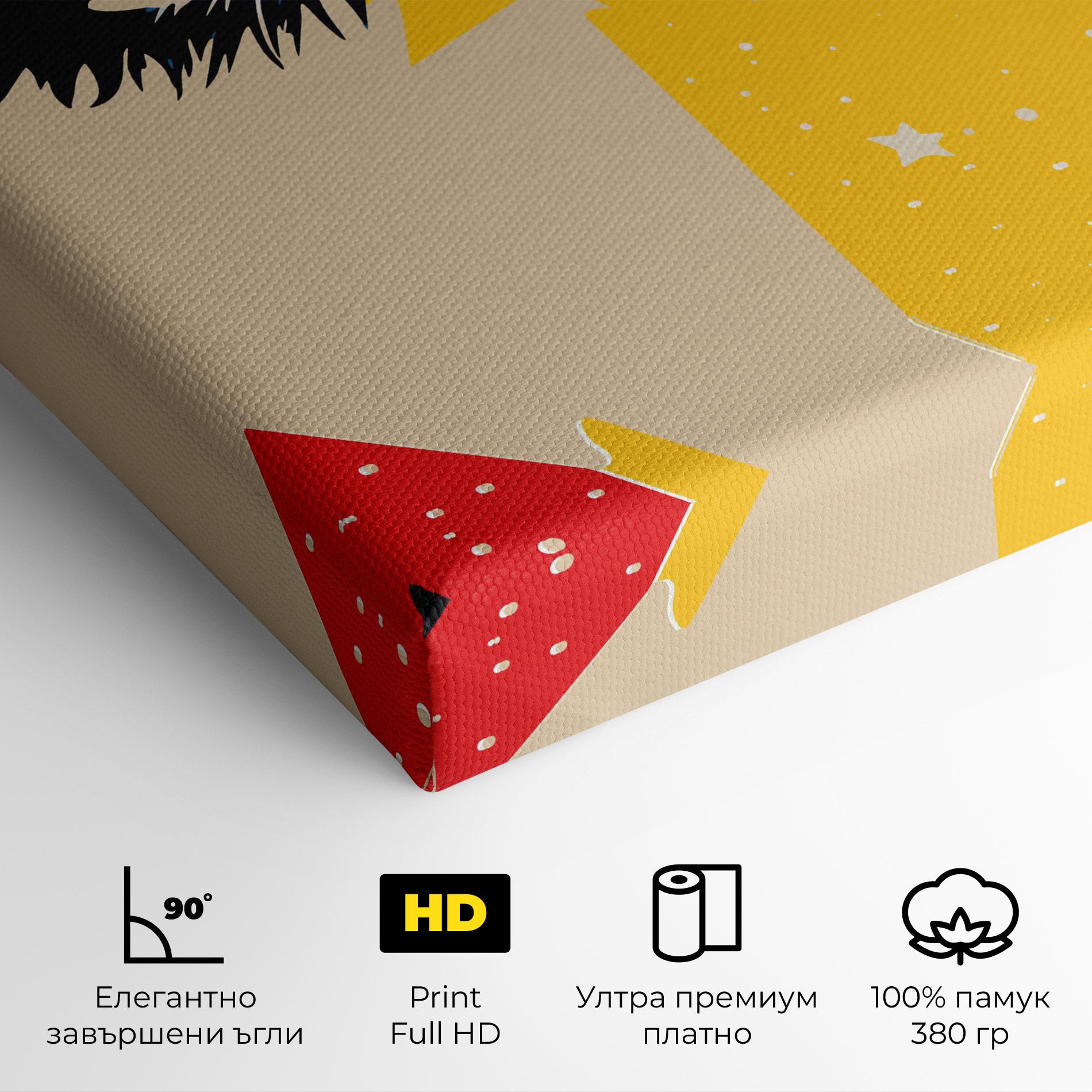 Картина на платно Blue Pop Eye mockup 4