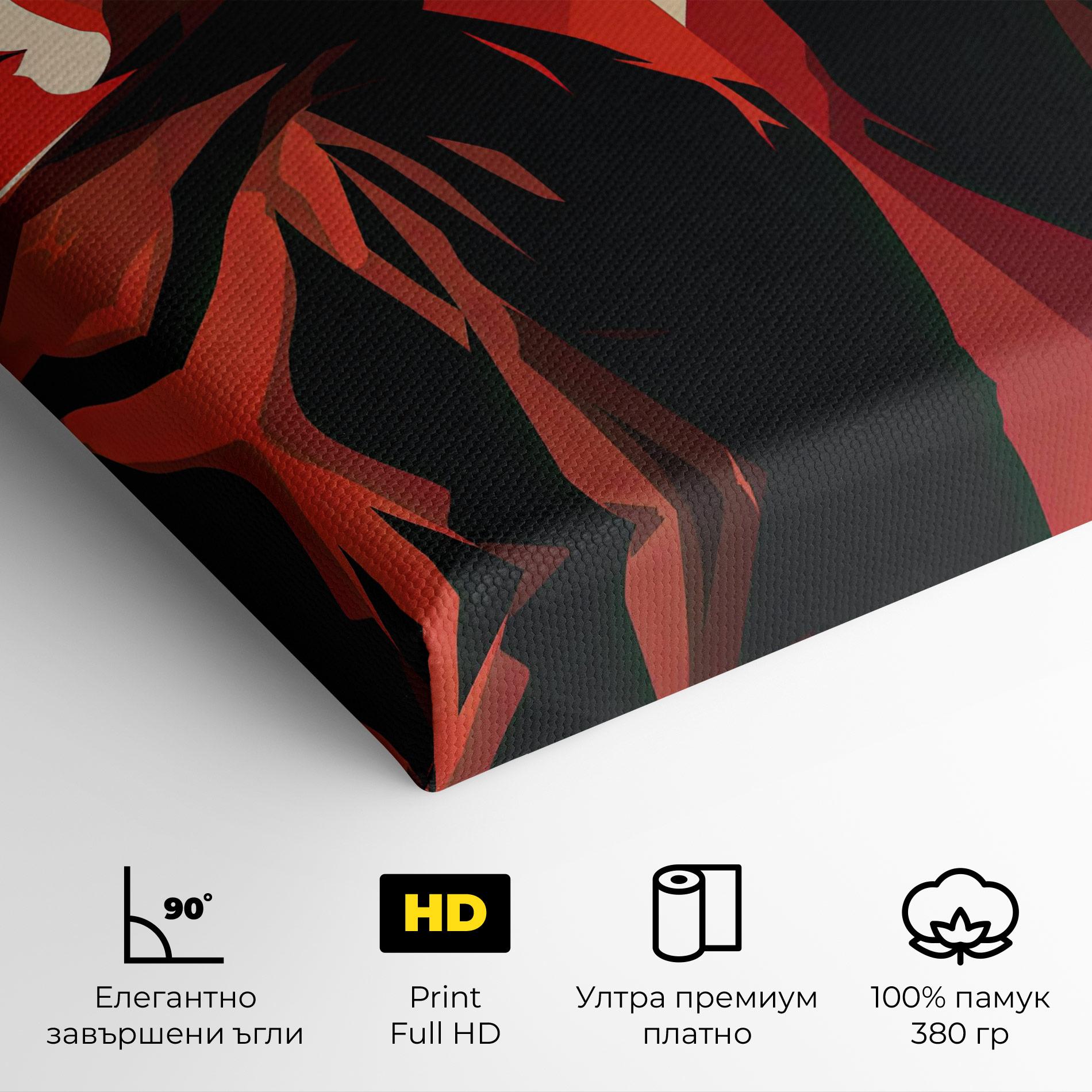 Картина на платно Pop Outfit Lady mockup 4