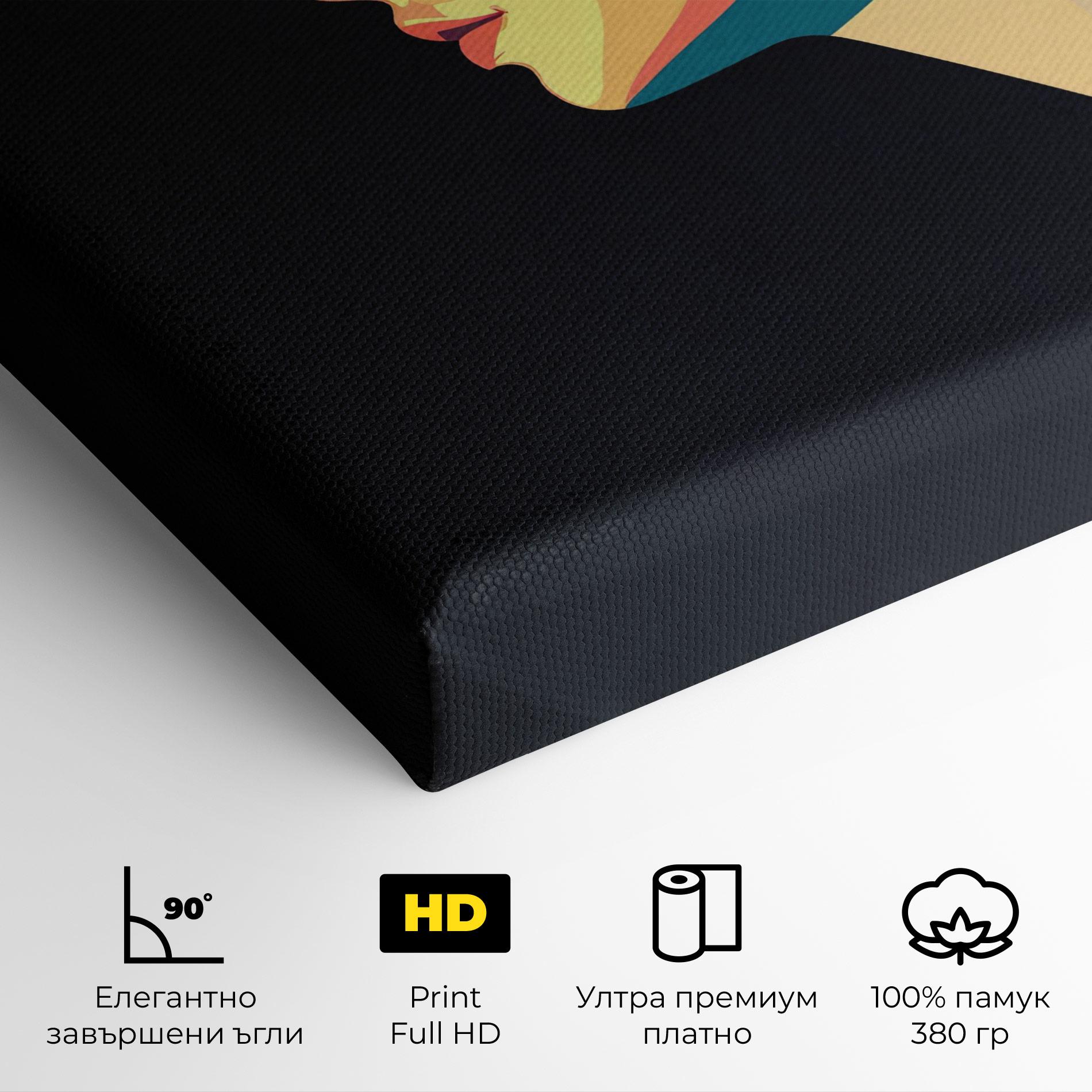 Картина на платно Worm Pop Light mockup 4