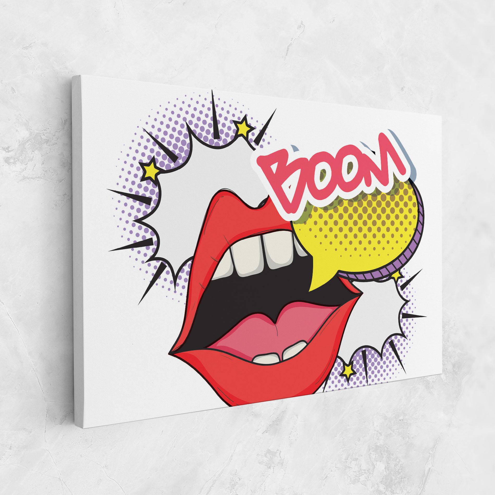 Картина на платно Boom Pop Art mockup 1