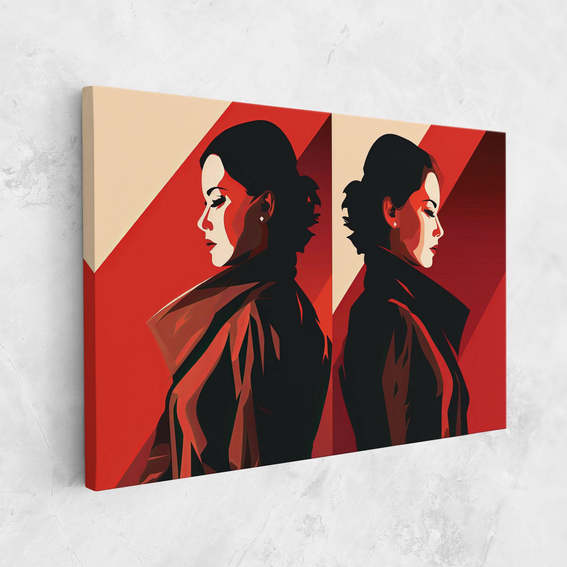 Картина на платно Pop Outfit Lady mockup 1