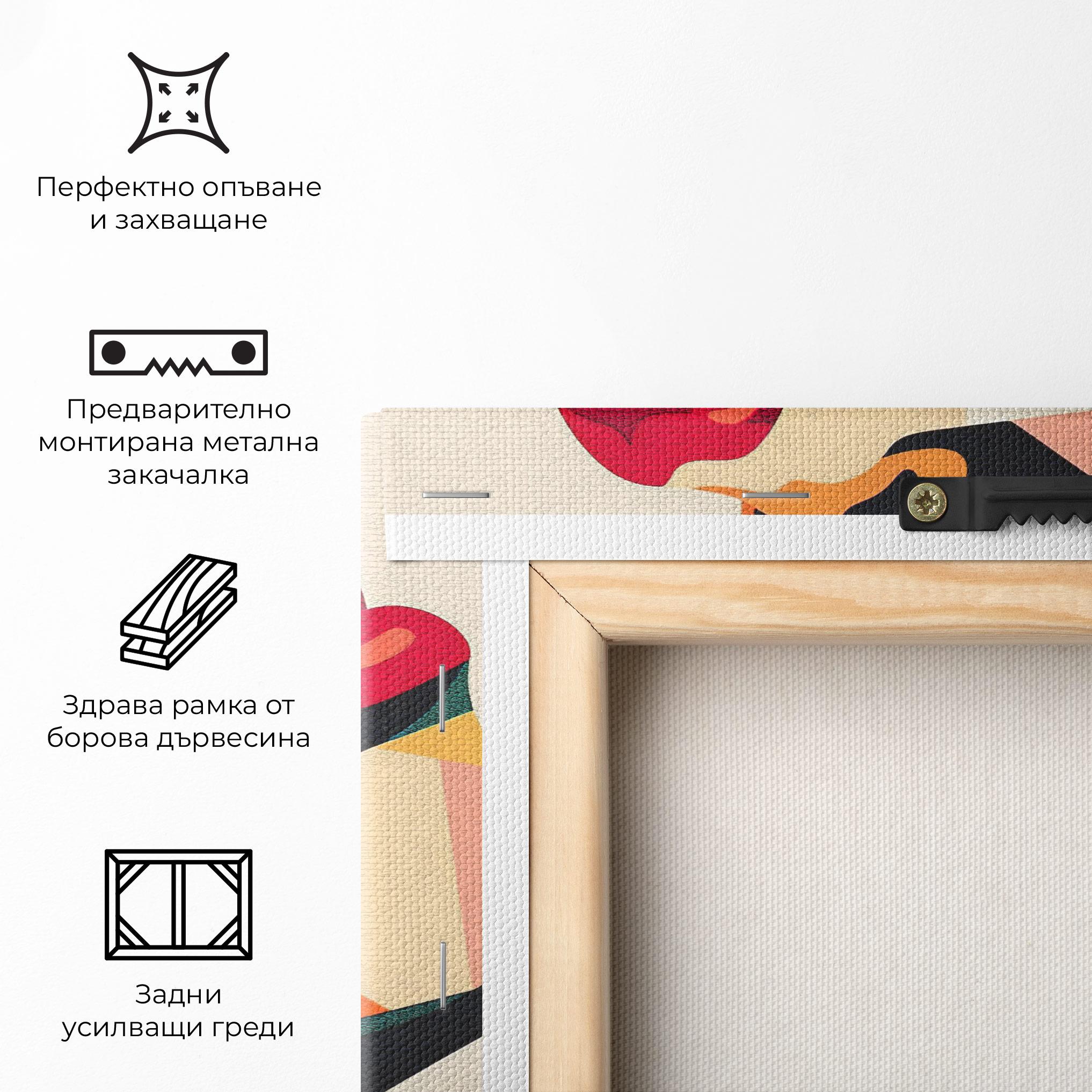 Картина на платно Pop Art Lips mockup 5