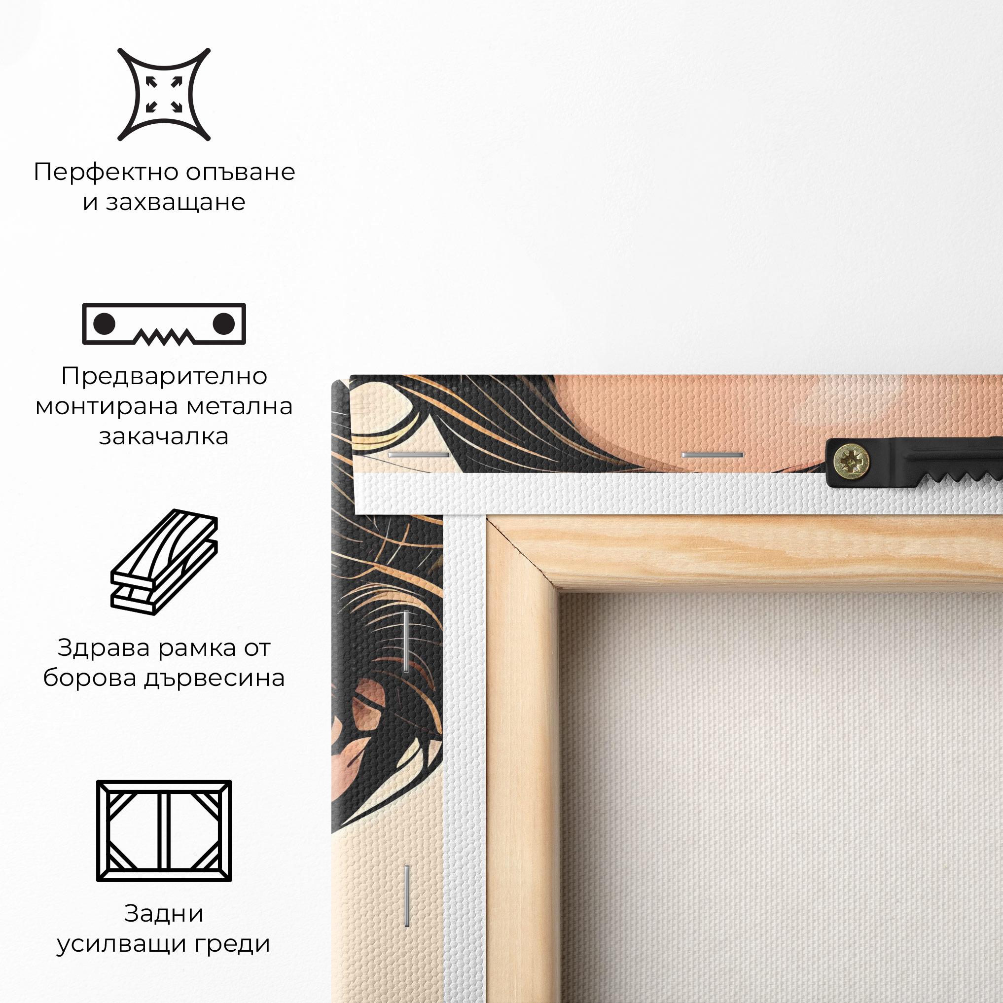 Картина на платно Red Pop Lips mockup 5