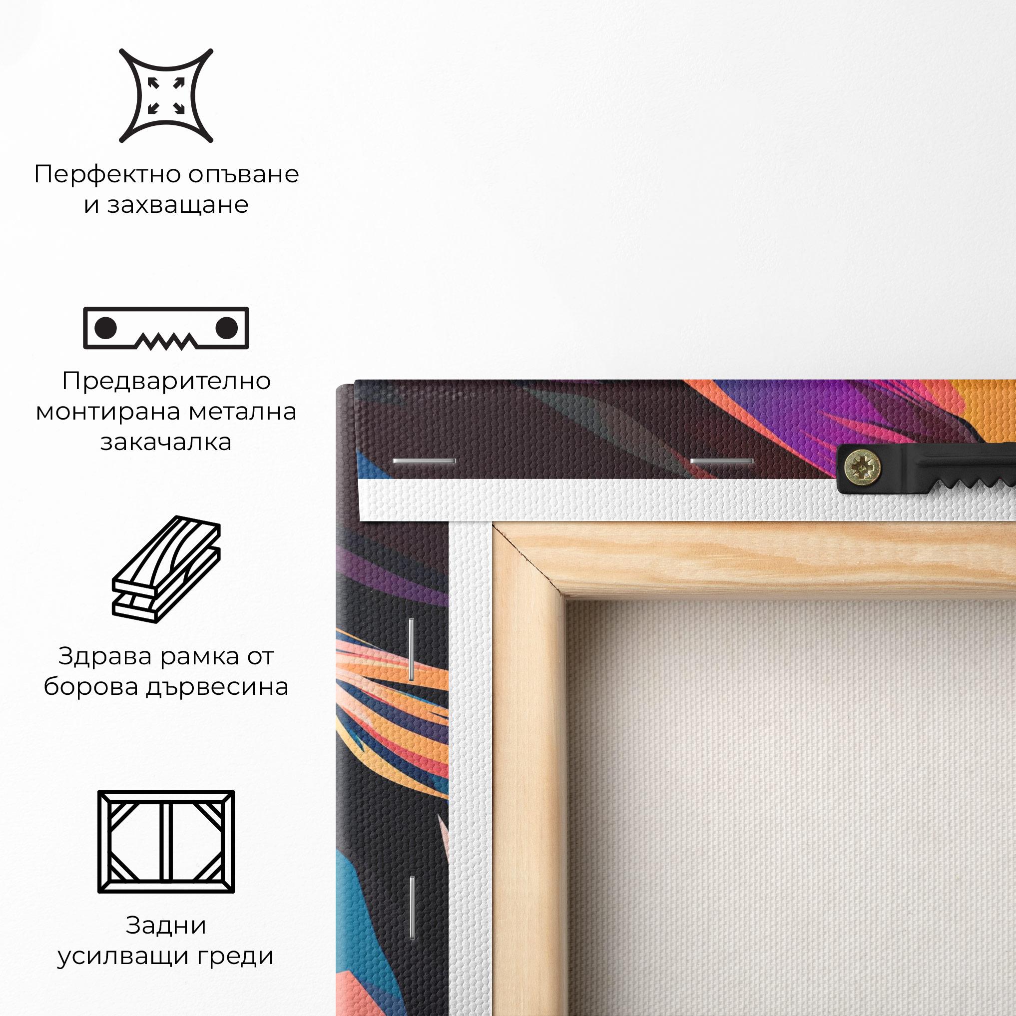 Картина на платно Worm Pop Light mockup 5