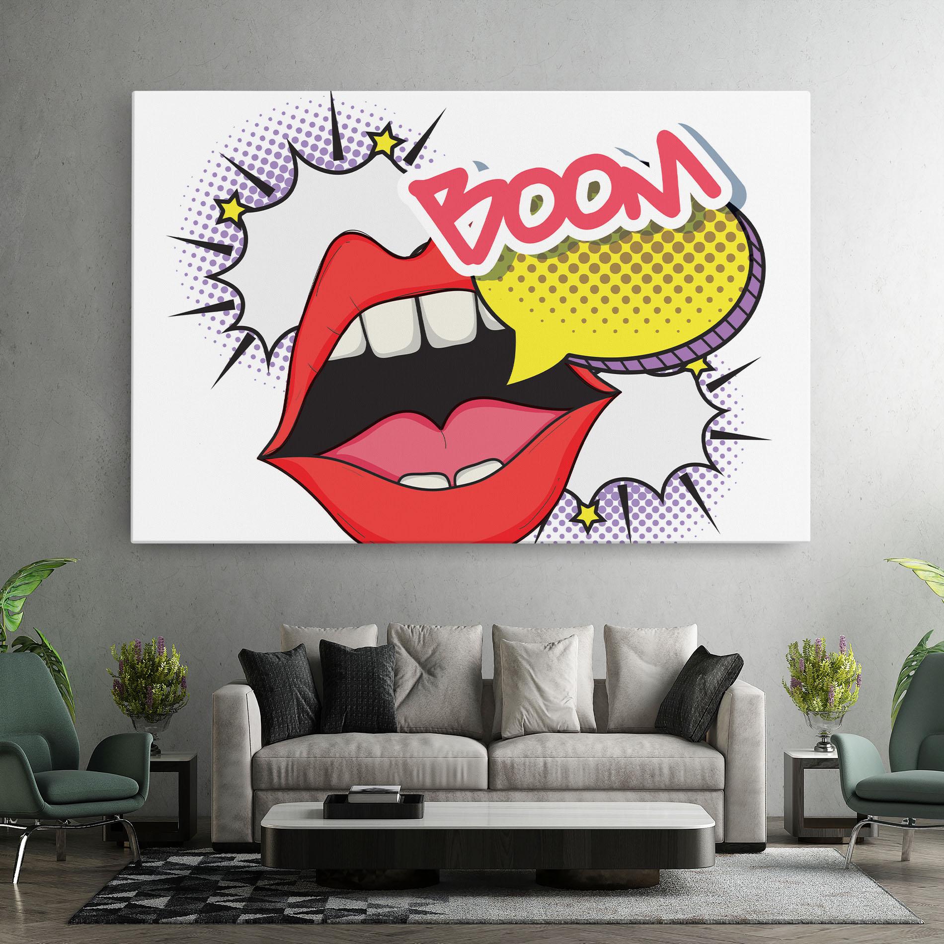 Картина на платно Boom Pop Art mockup 7