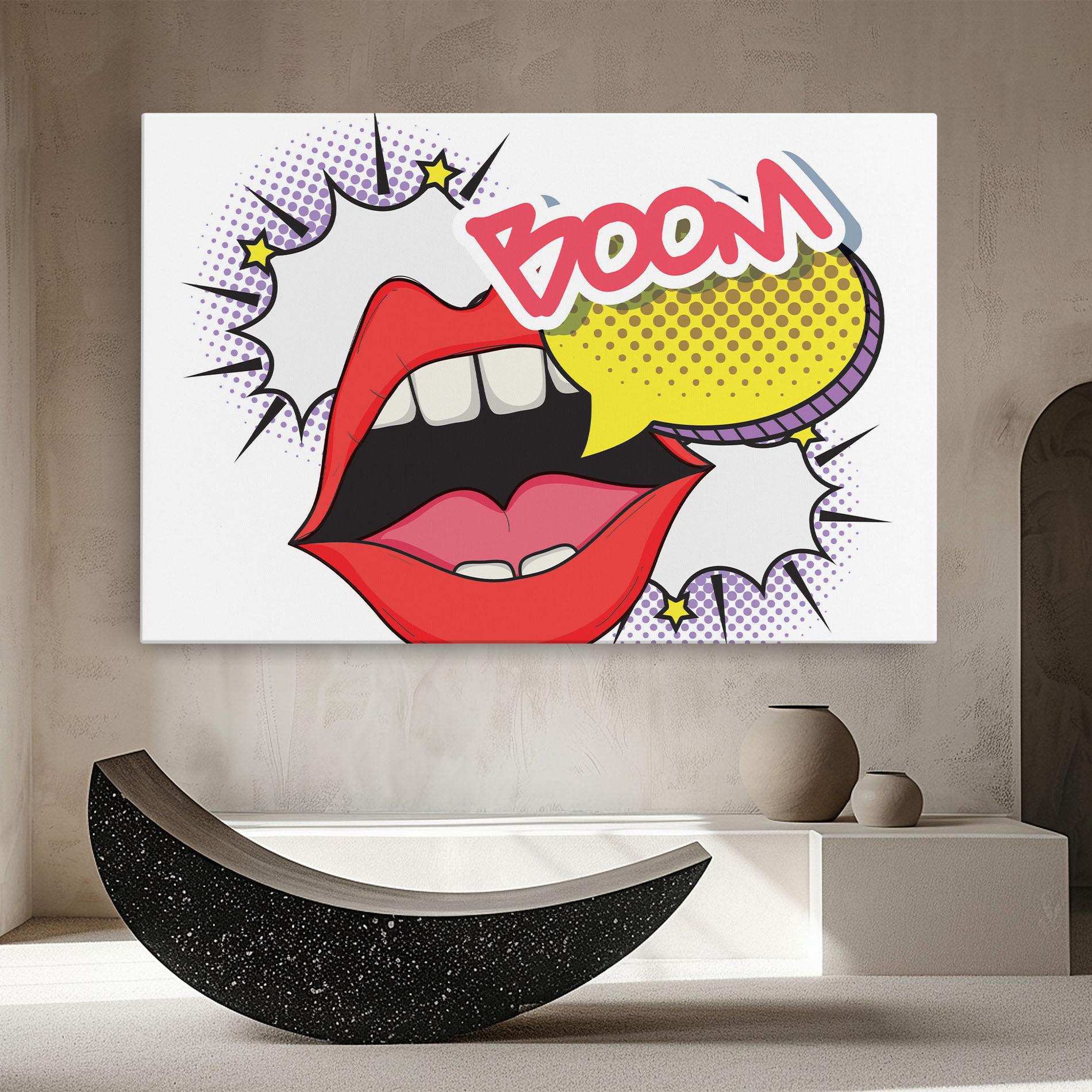 Картина на платно Boom Pop Art mockup 8