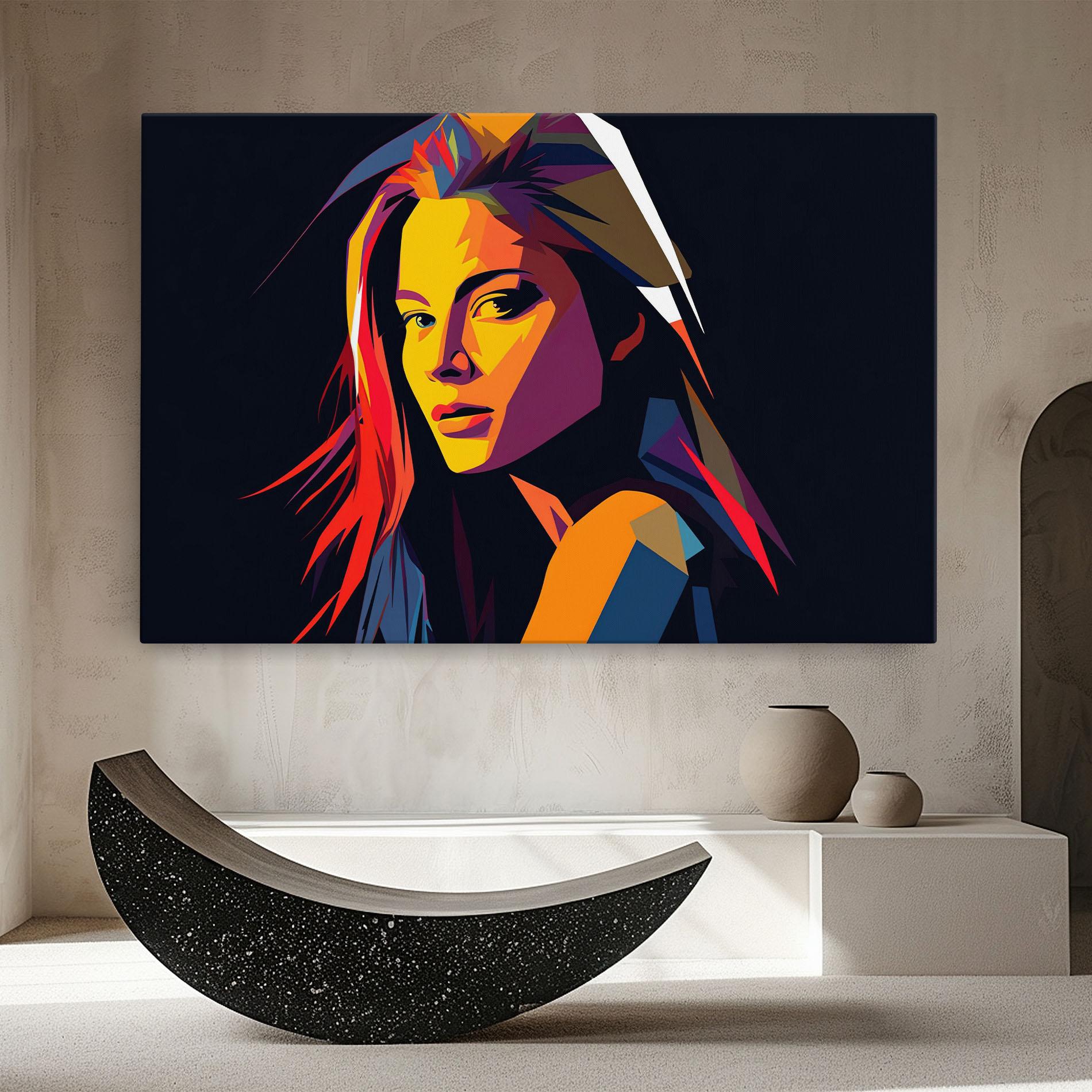 Картина на платно Orange Pop Light mockup 8