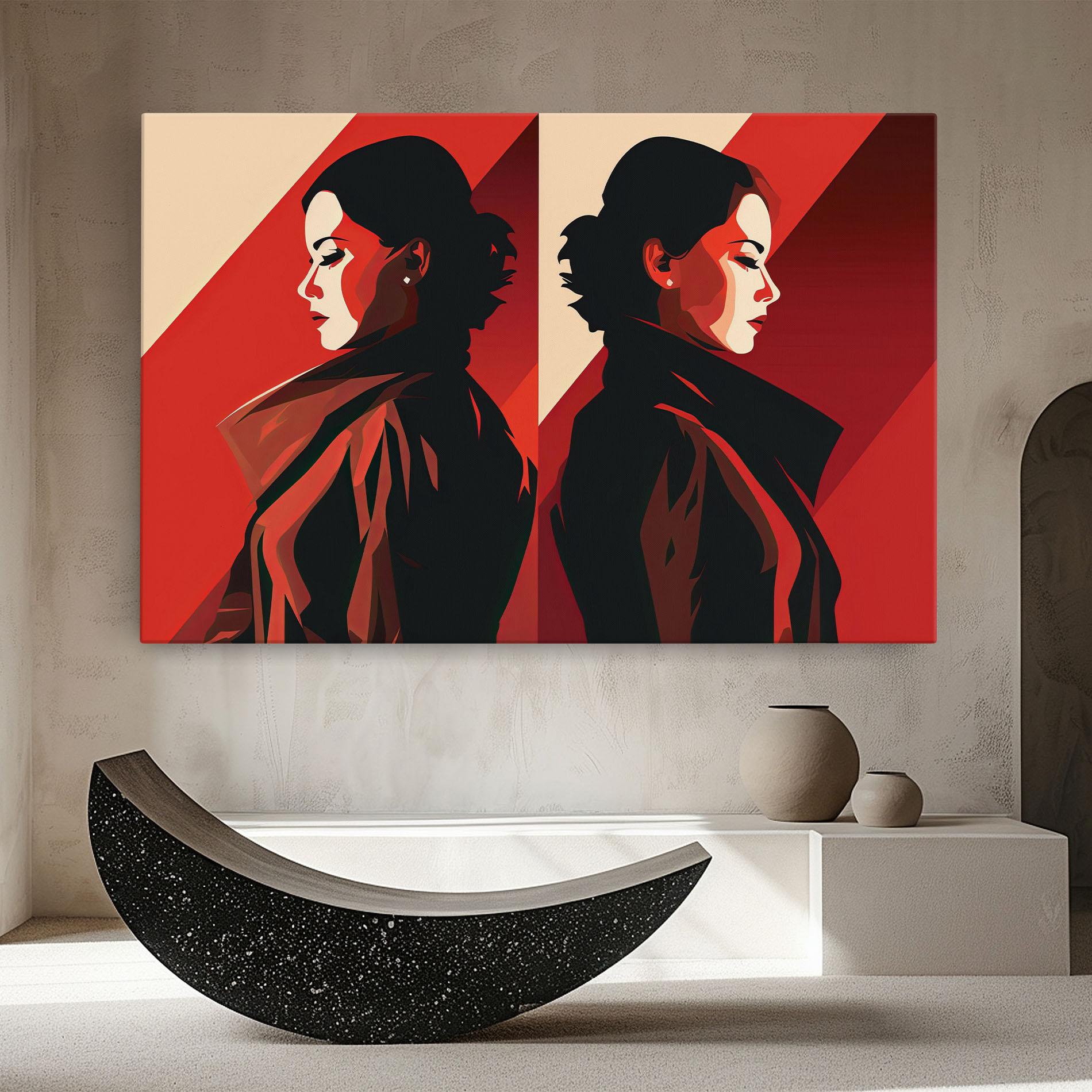 Картина на платно Pop Outfit Lady mockup 8