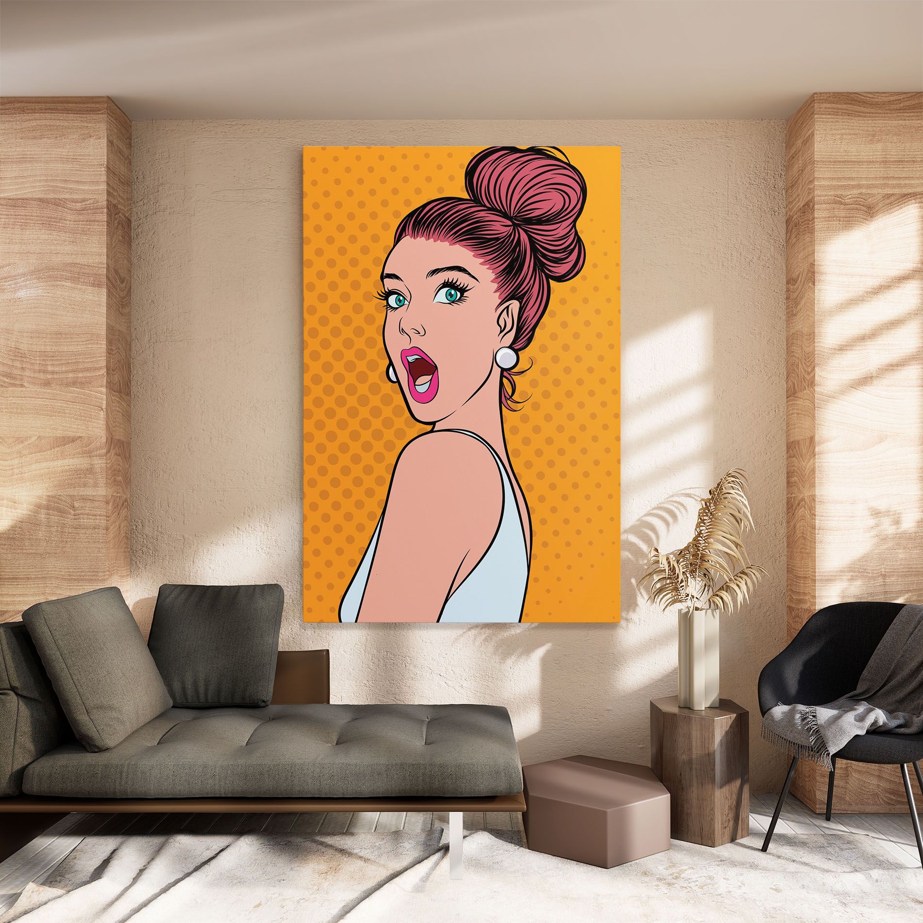 Pop Comic Lady mockup 8