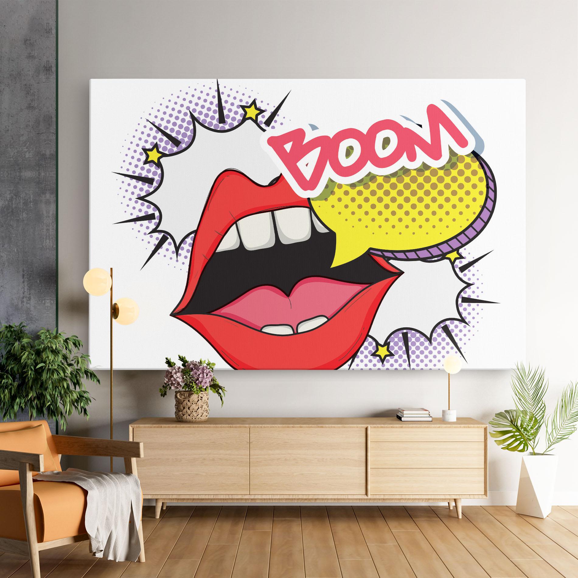 Картина на платно Boom Pop Art mockup 9
