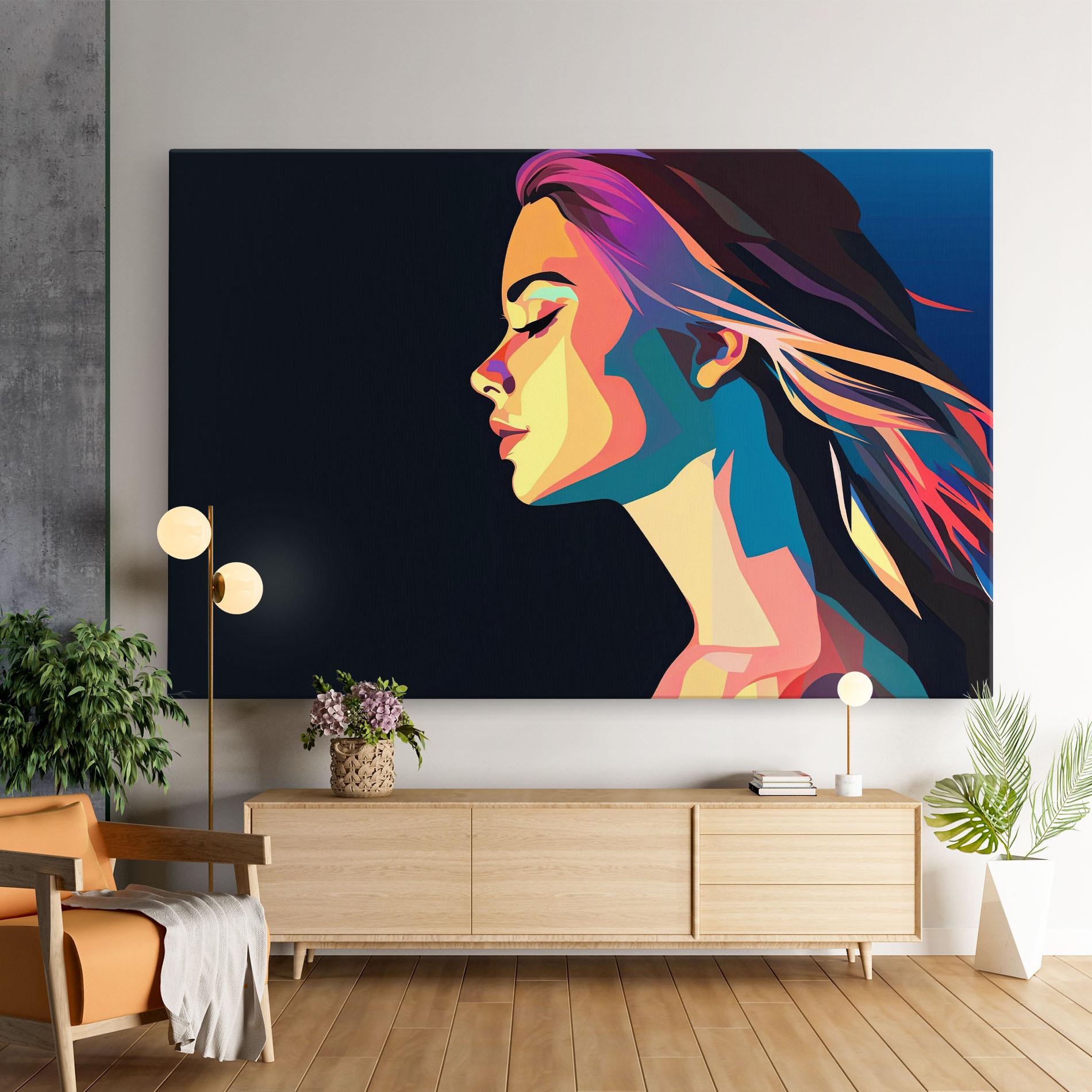 Картина на платно Worm Pop Light mockup 9