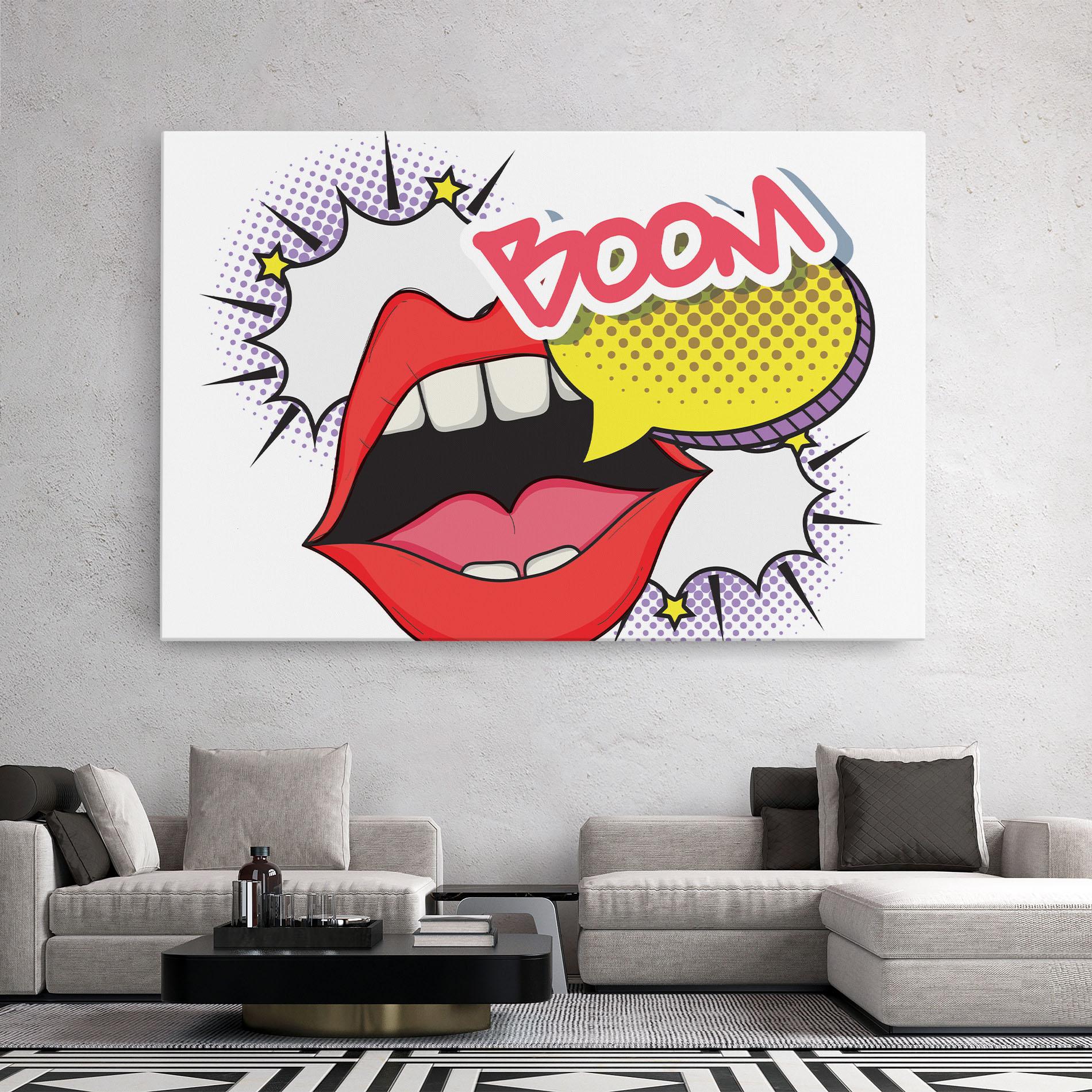 Картина на платно Boom Pop Art mockup 2