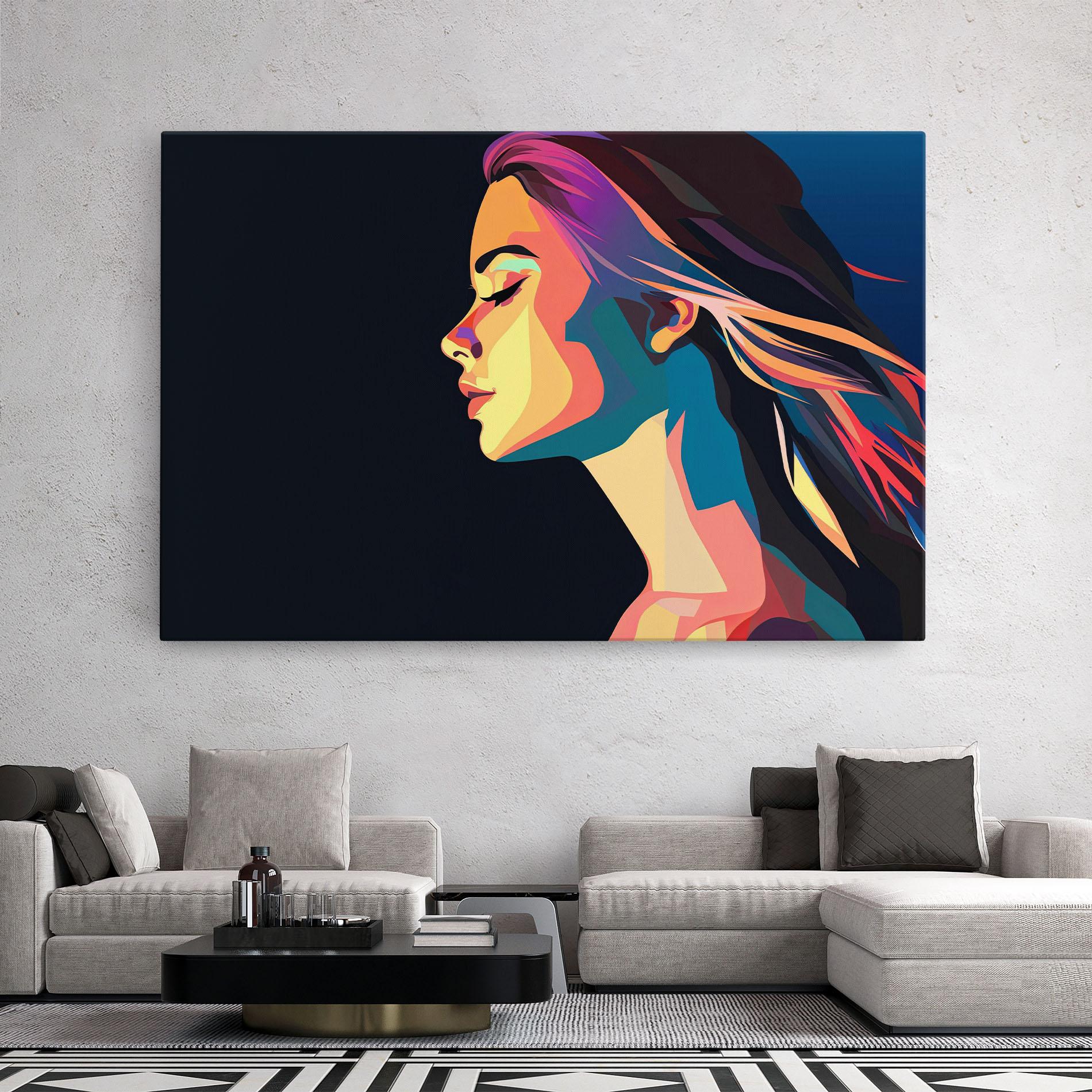 Картина на платно Worm Pop Light mockup 2