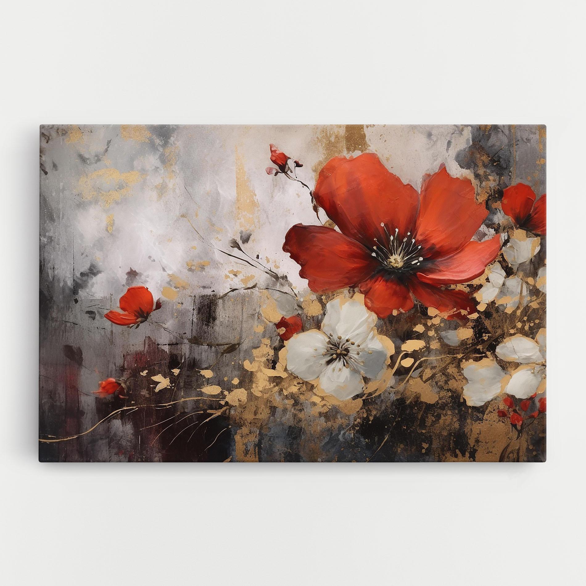 Картина на платно Red Poppy Painting mockup 0