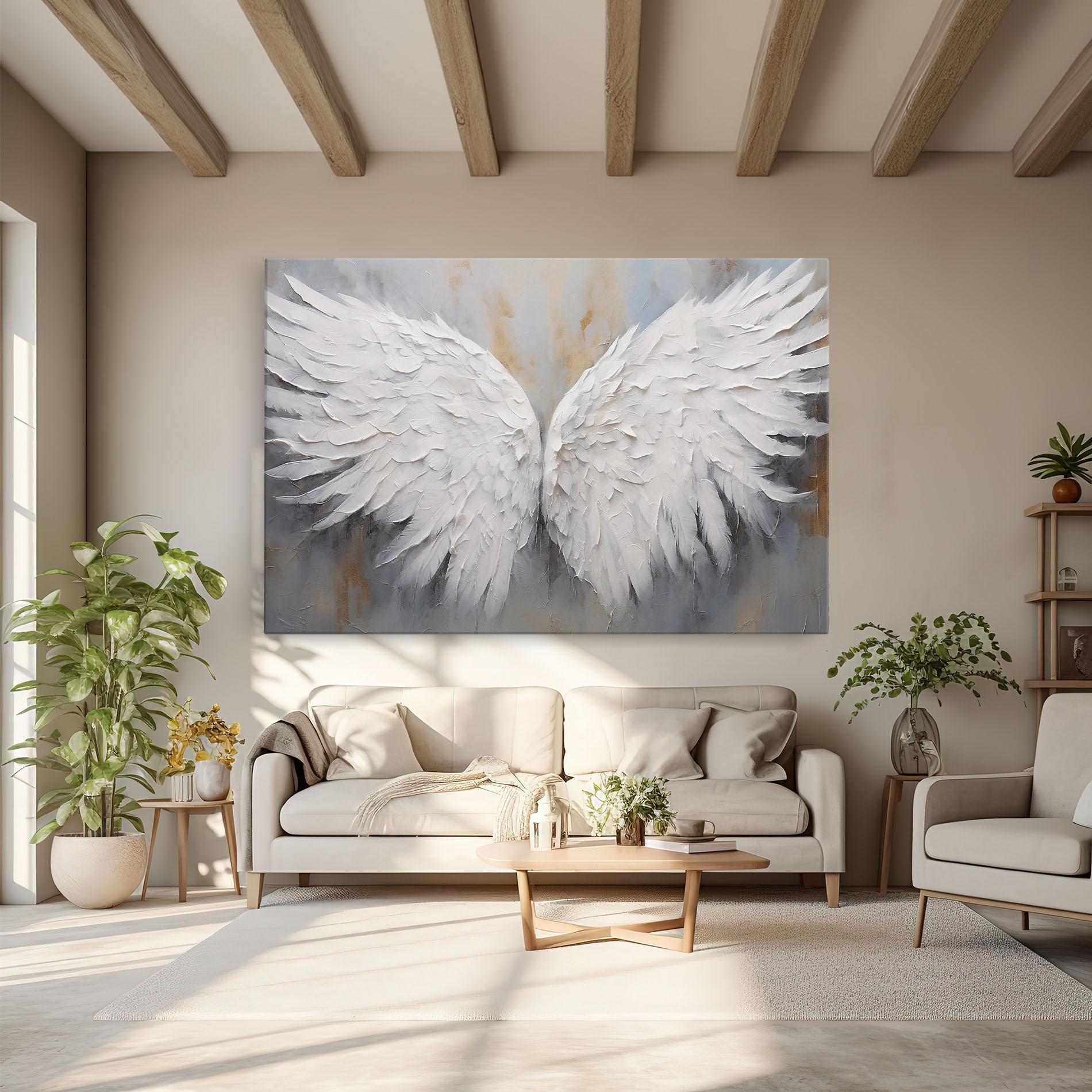 Картина на платно Pretty Angel Wings mockup 6