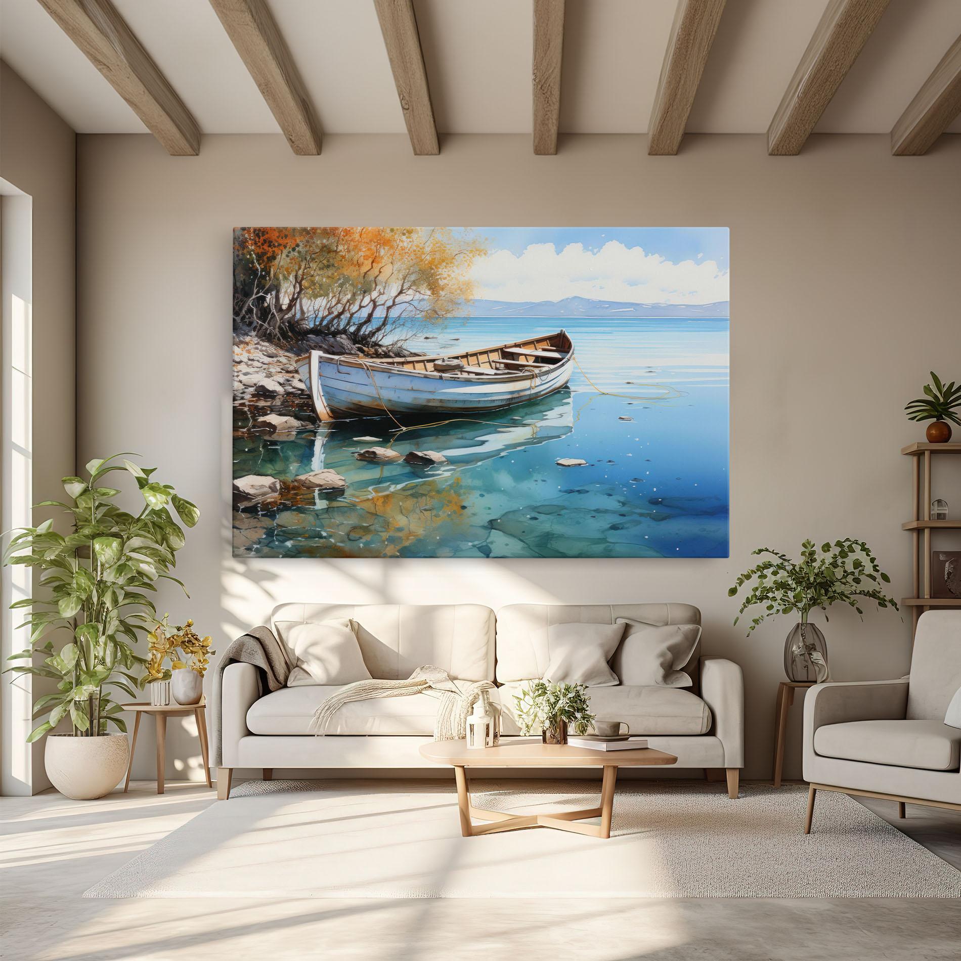 Картина на платно Sailing Boat mockup 6