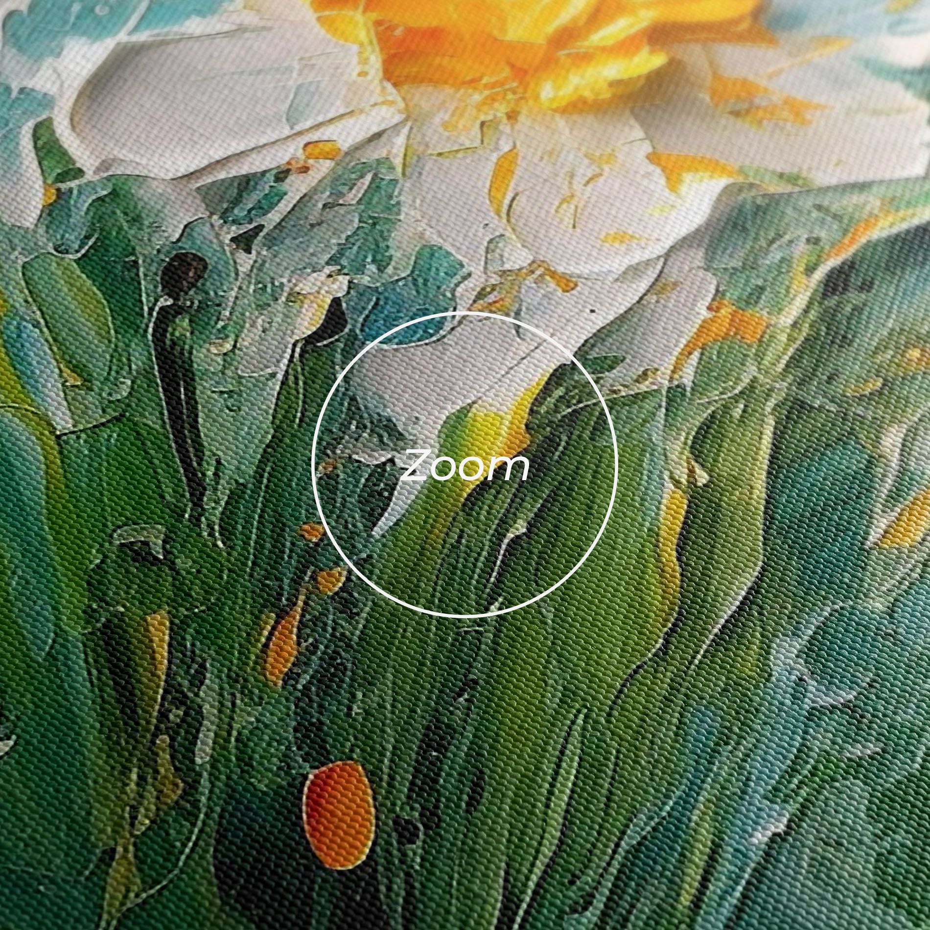 Abstract Flower Painting mockup 3