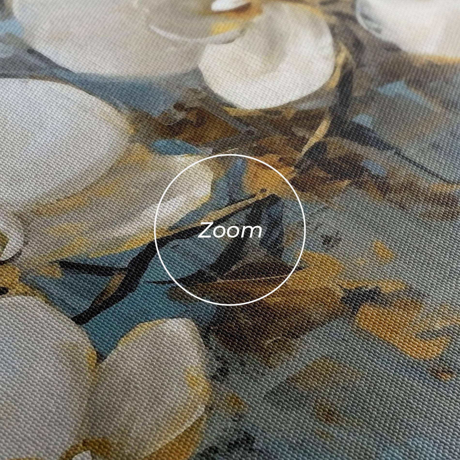 Картина на платно White Orchids Painting mockup 3