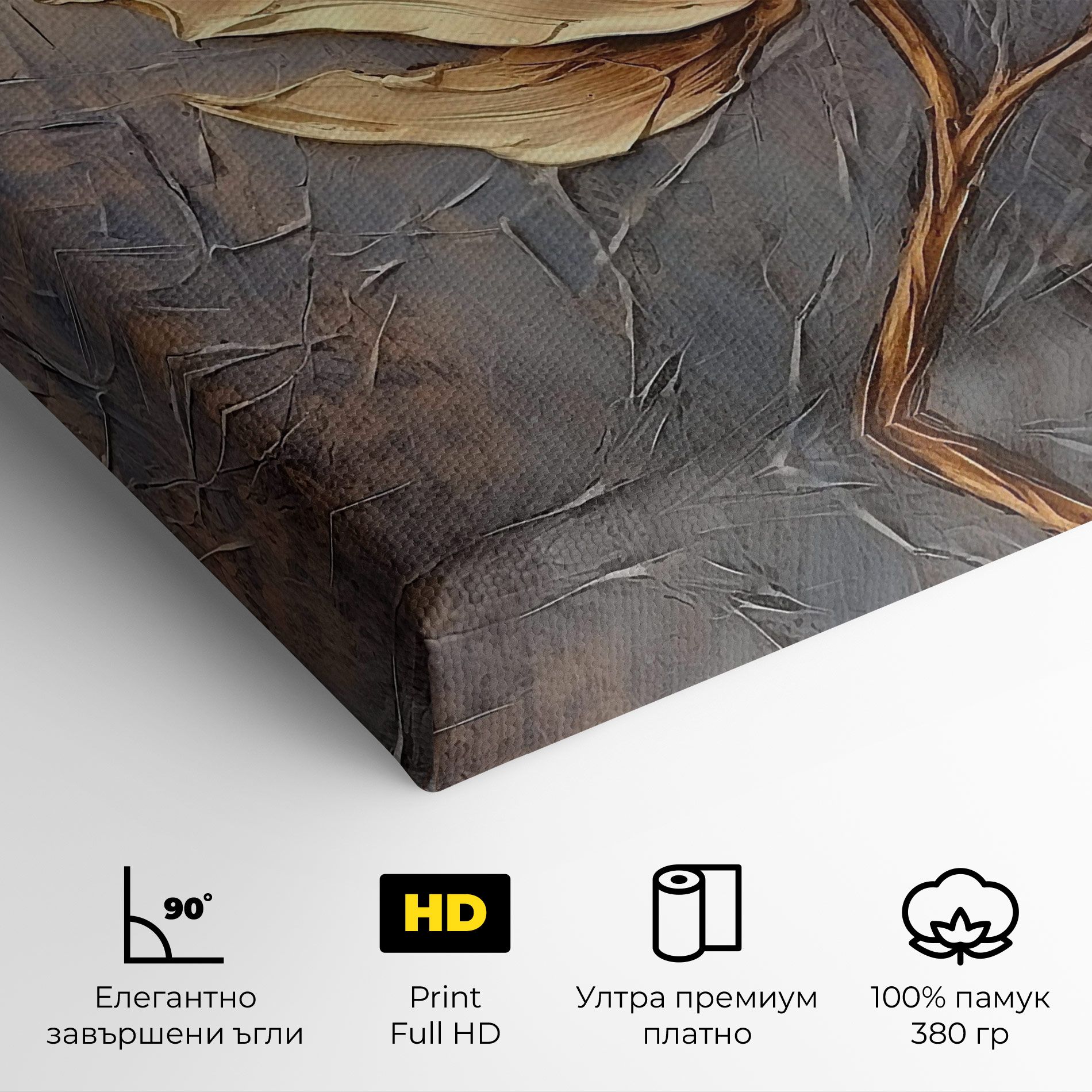 Cream Rose On Blue mockup 4