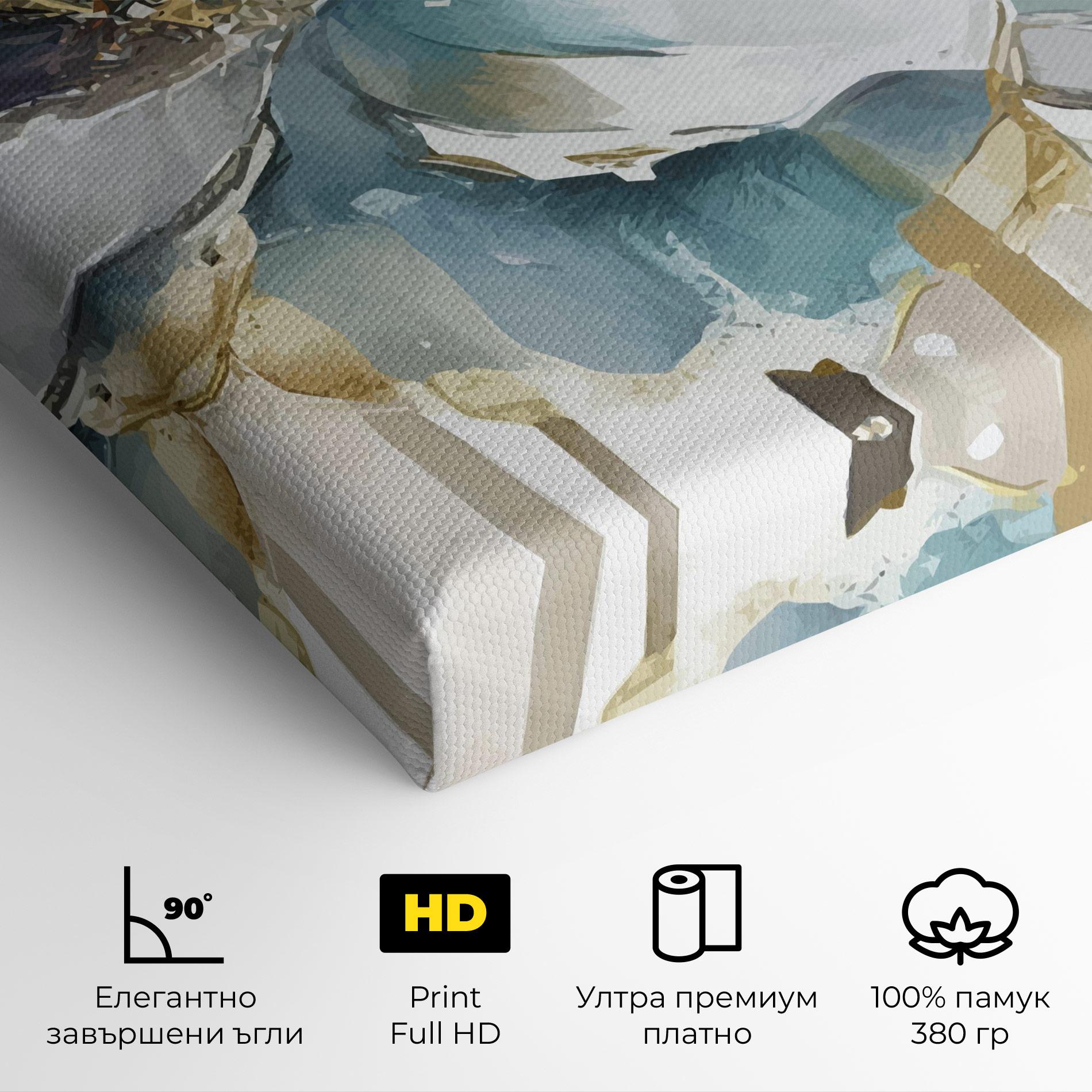 Картина на платно Flower Mix Art mockup 4