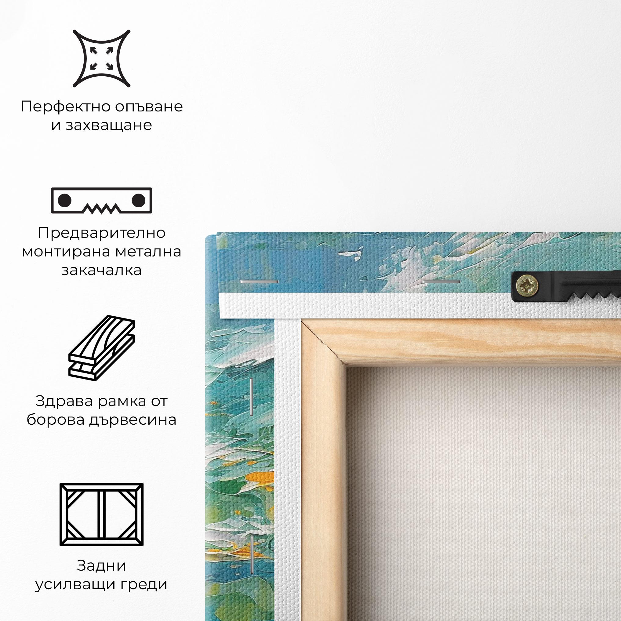 Картина на платно Abstract Flower Painting mockup 5