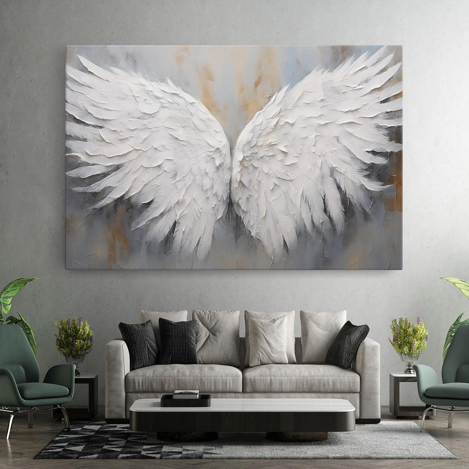 Картина на платно Pretty Angel Wings mockup 7